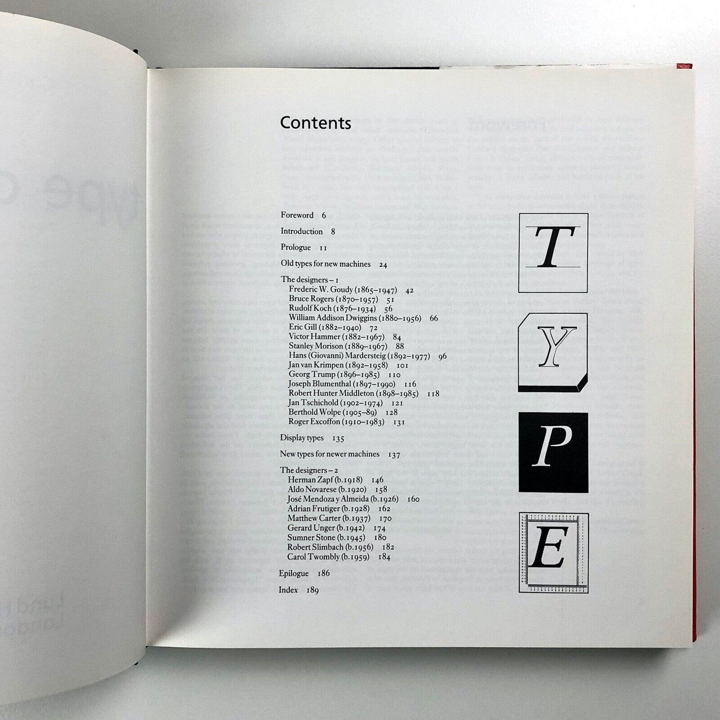 Twentieth Century Type Designers by Sebastian Carter | Lund Humphries, 1995