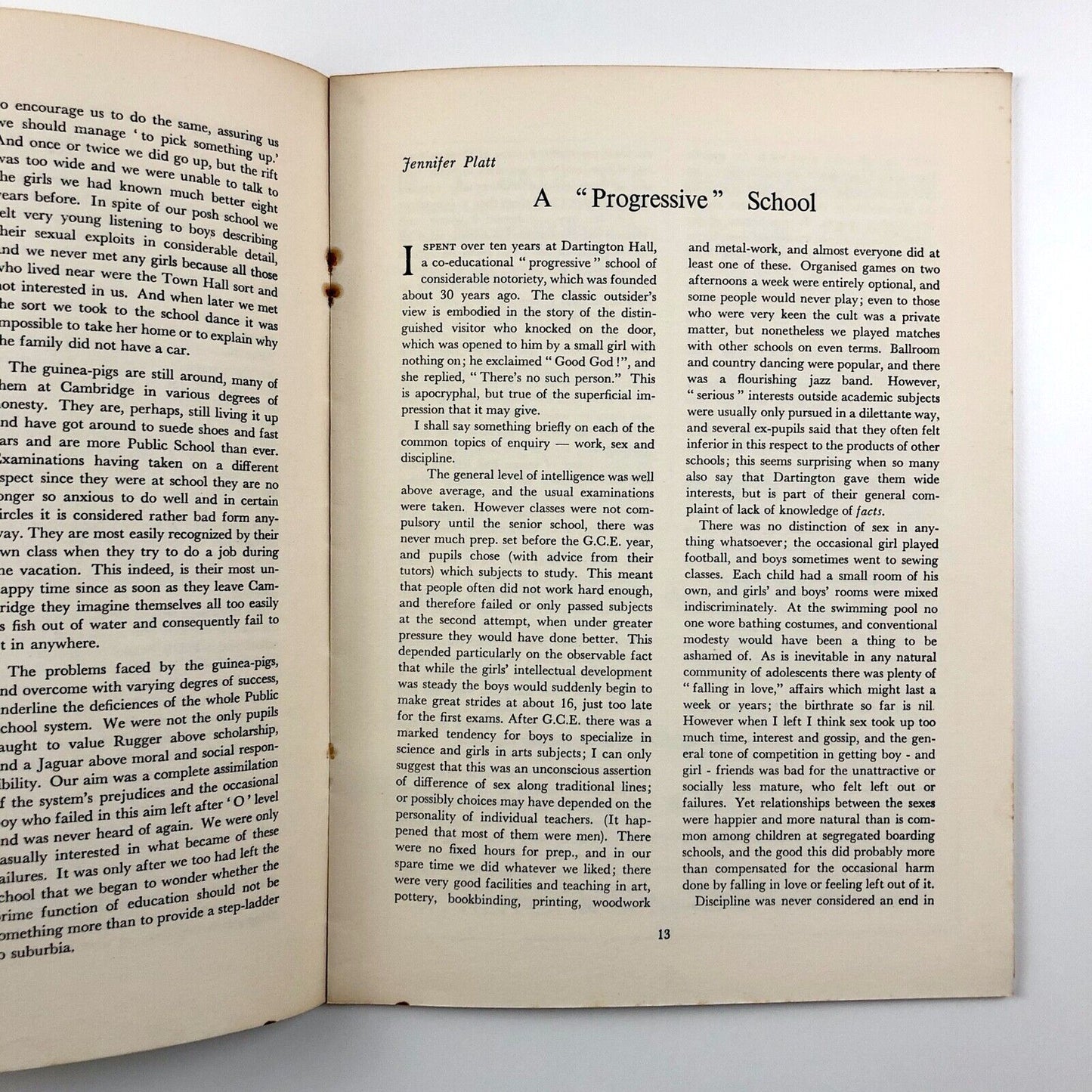 Cambridge Opinion magazine | No. 5 edited by David Leitch, undated believed to be 1957
