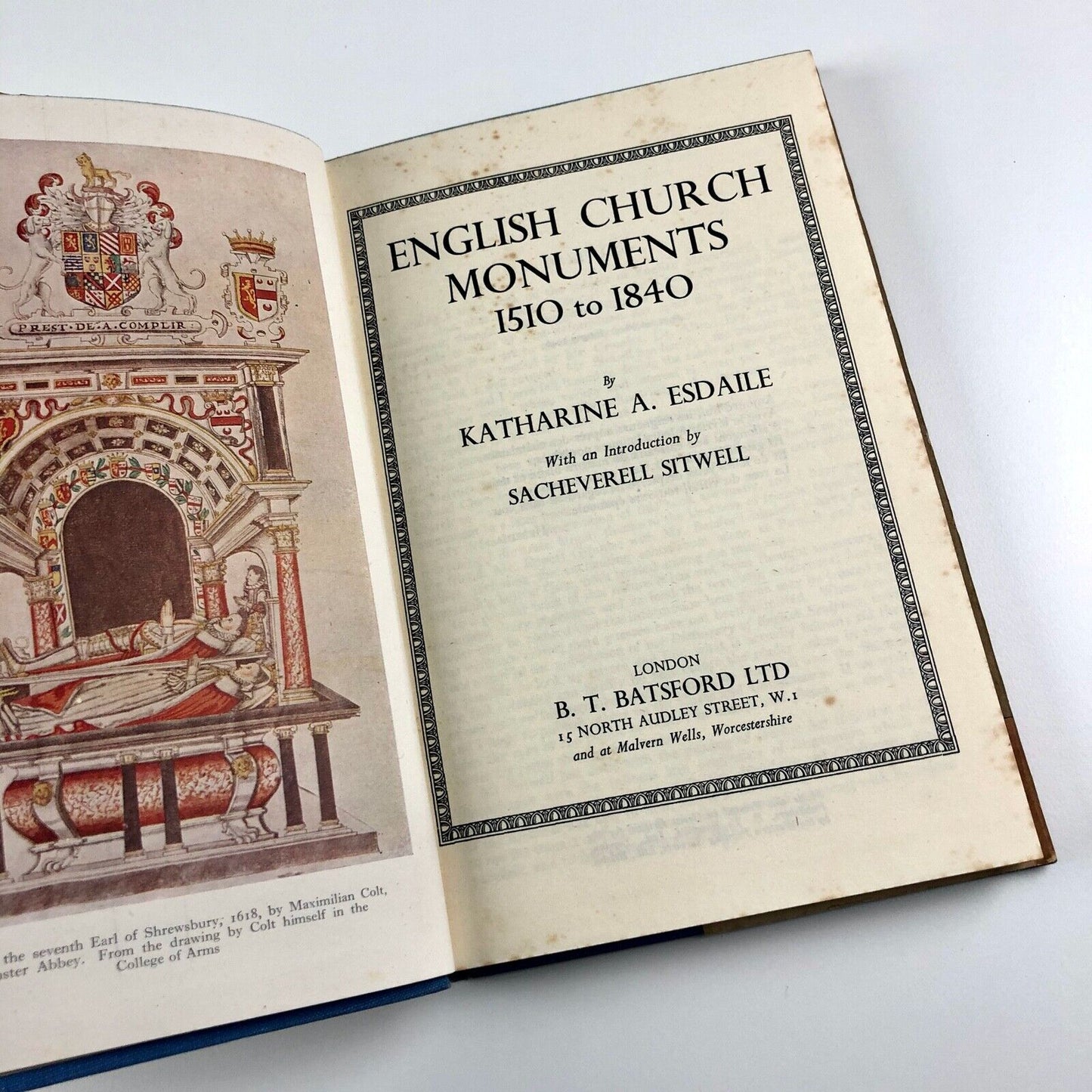 English Church Monuments 1510–1840 by Katherine A. Esdaile | B.T. Batsford, 1946