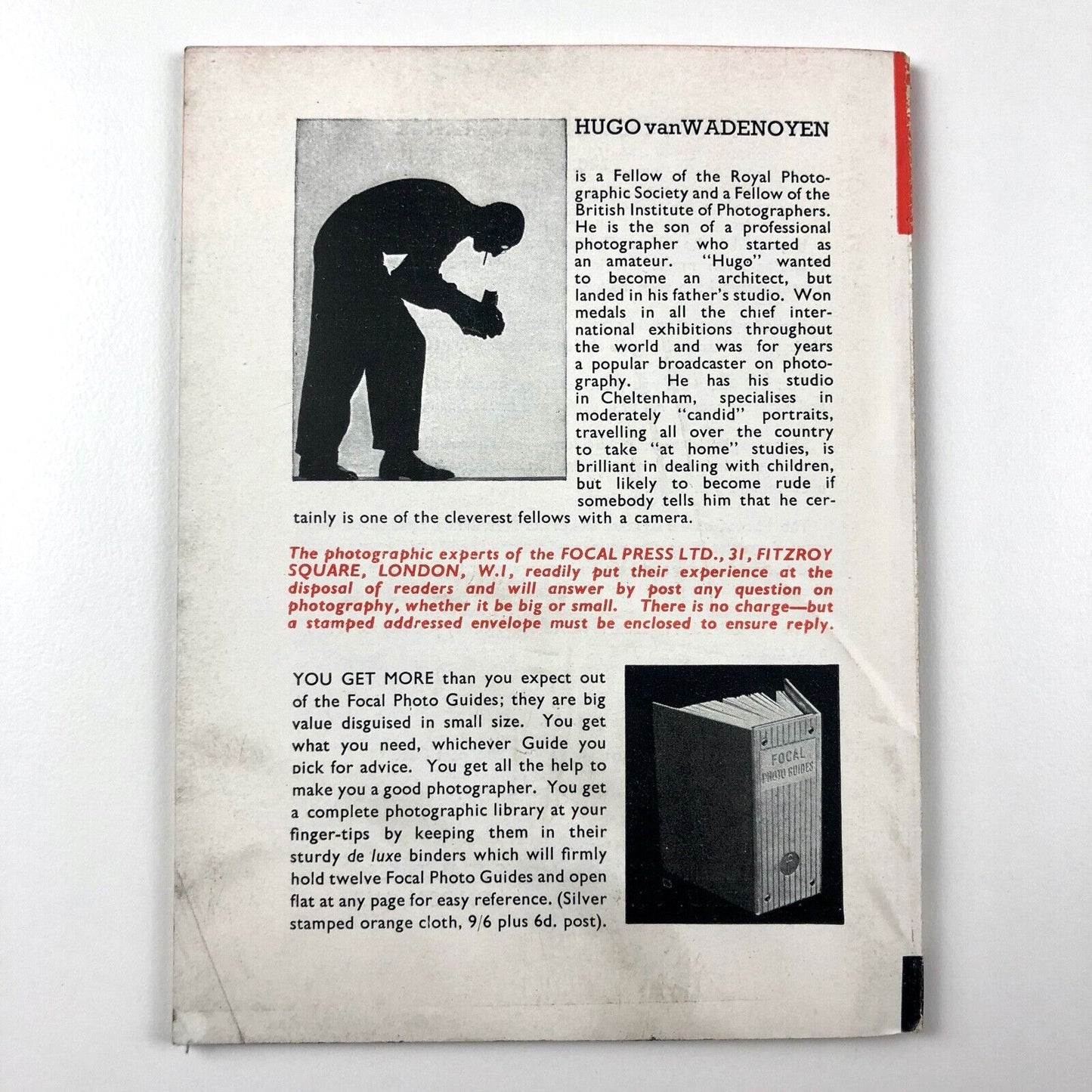 All About... Against The Sun Effects and Your Camera | Hugo van Wadenoyen, | A Focal Photo Guide, 1954