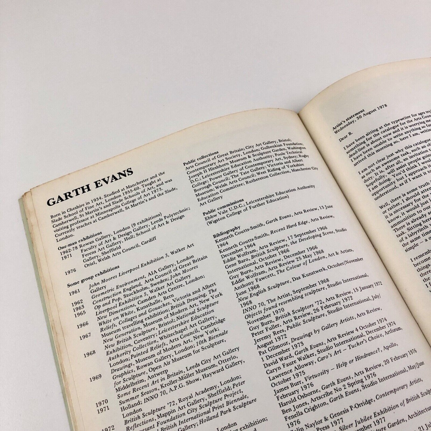 Scale for Sculpture | Serpentine Gallery catalogue | Arts Council | Carol Hogben, 1978