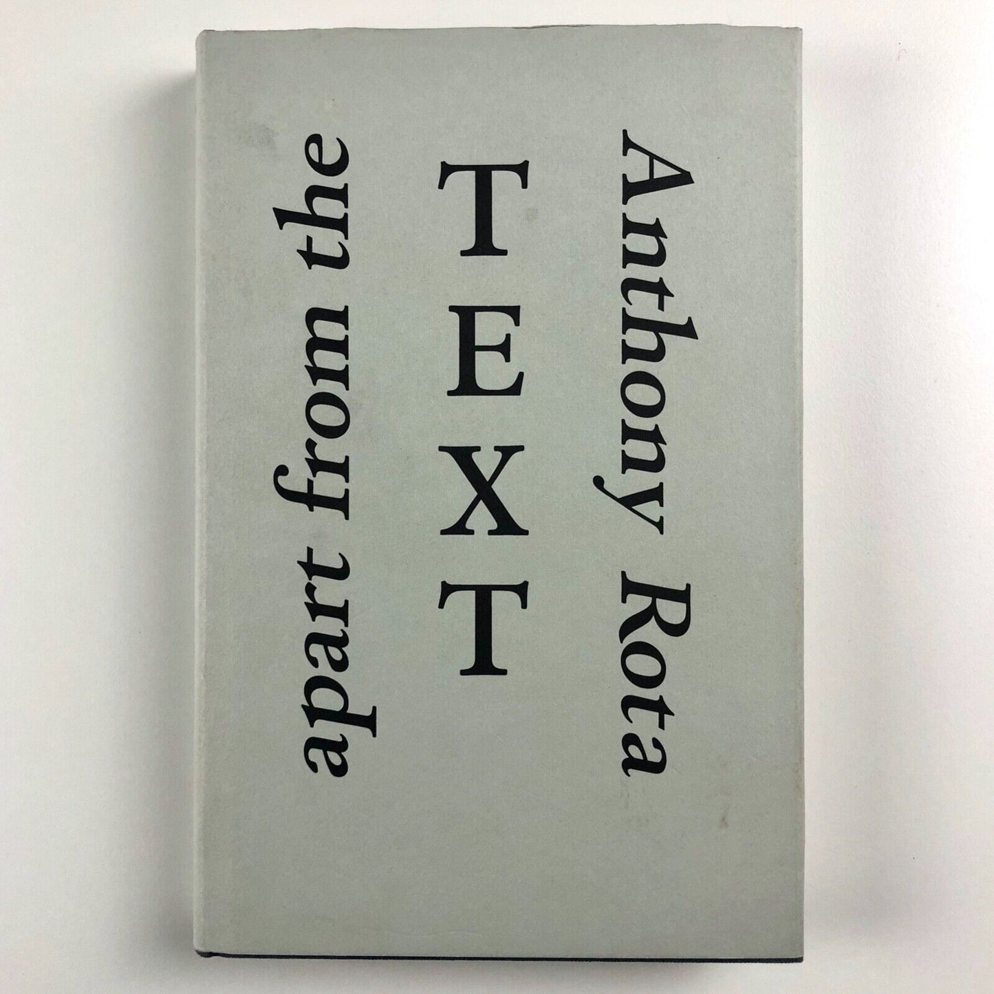 Apart from the Text by Anthony Rota | Oak Knoll Press, 1998