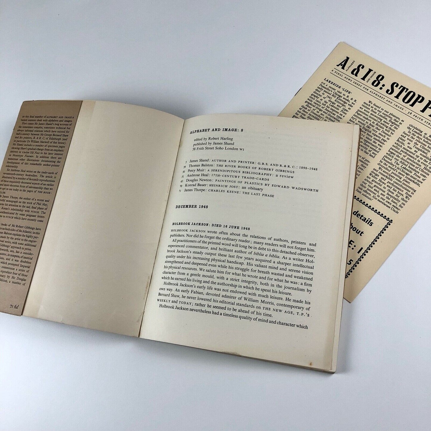 Alphabet and Image – issue number 8 | Robert Harling, James Shand | December 1948