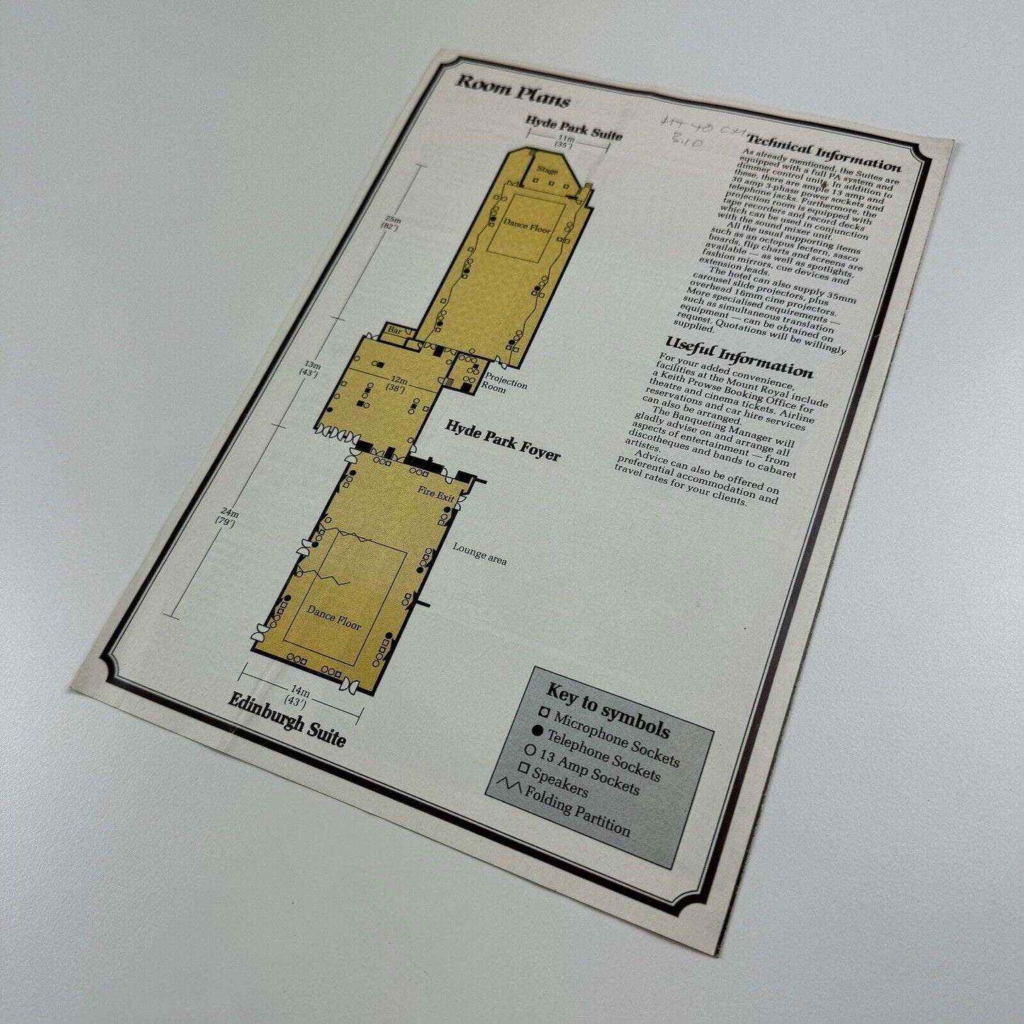 Promotional leaflet for Mount Royal Hotel, Marble Arch. Architect Francis Lorne of Burnet, Tait & Lorne | undated presumed to be 1960s/70s