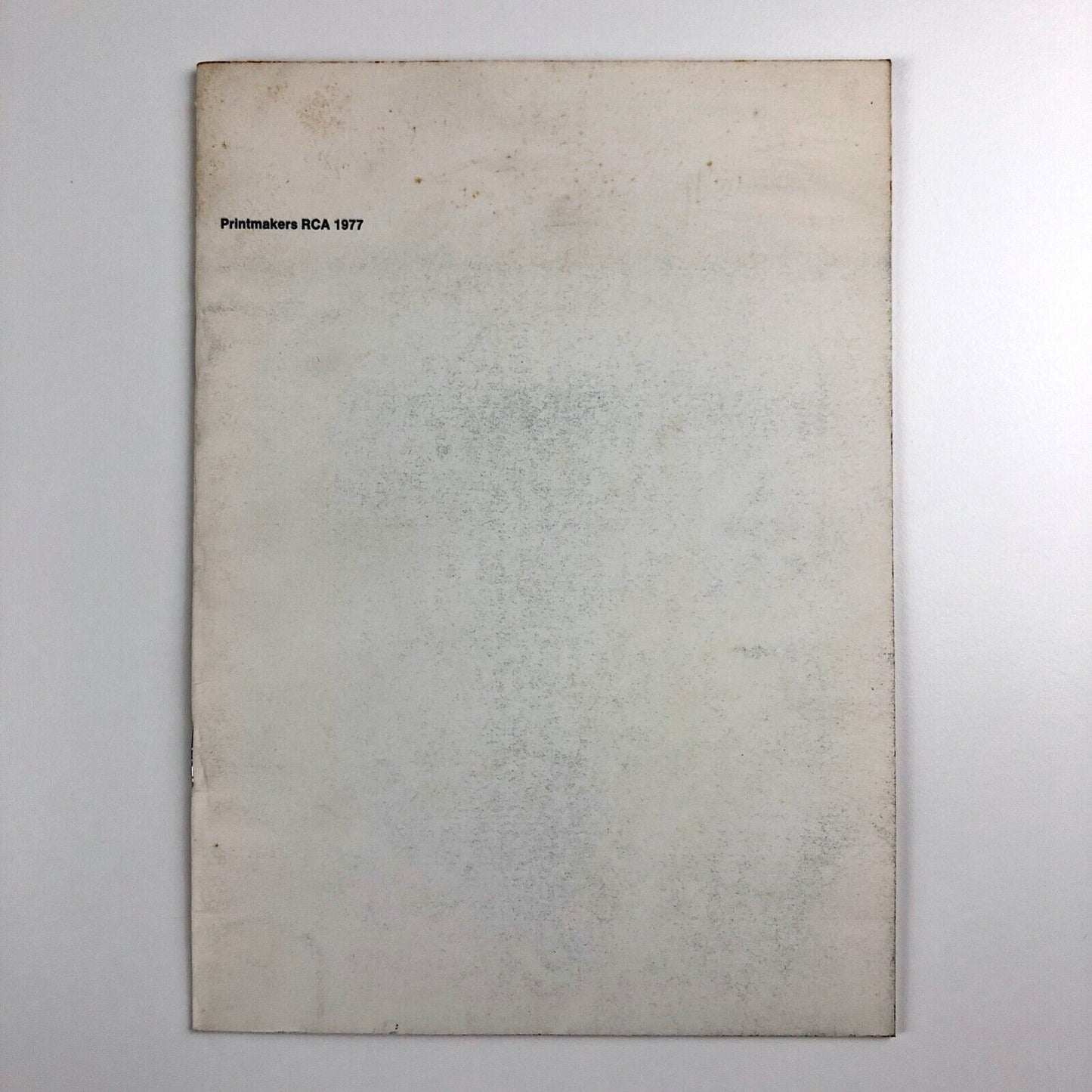 Printmakers RCA 1977 | Royal College of Art London catalogue