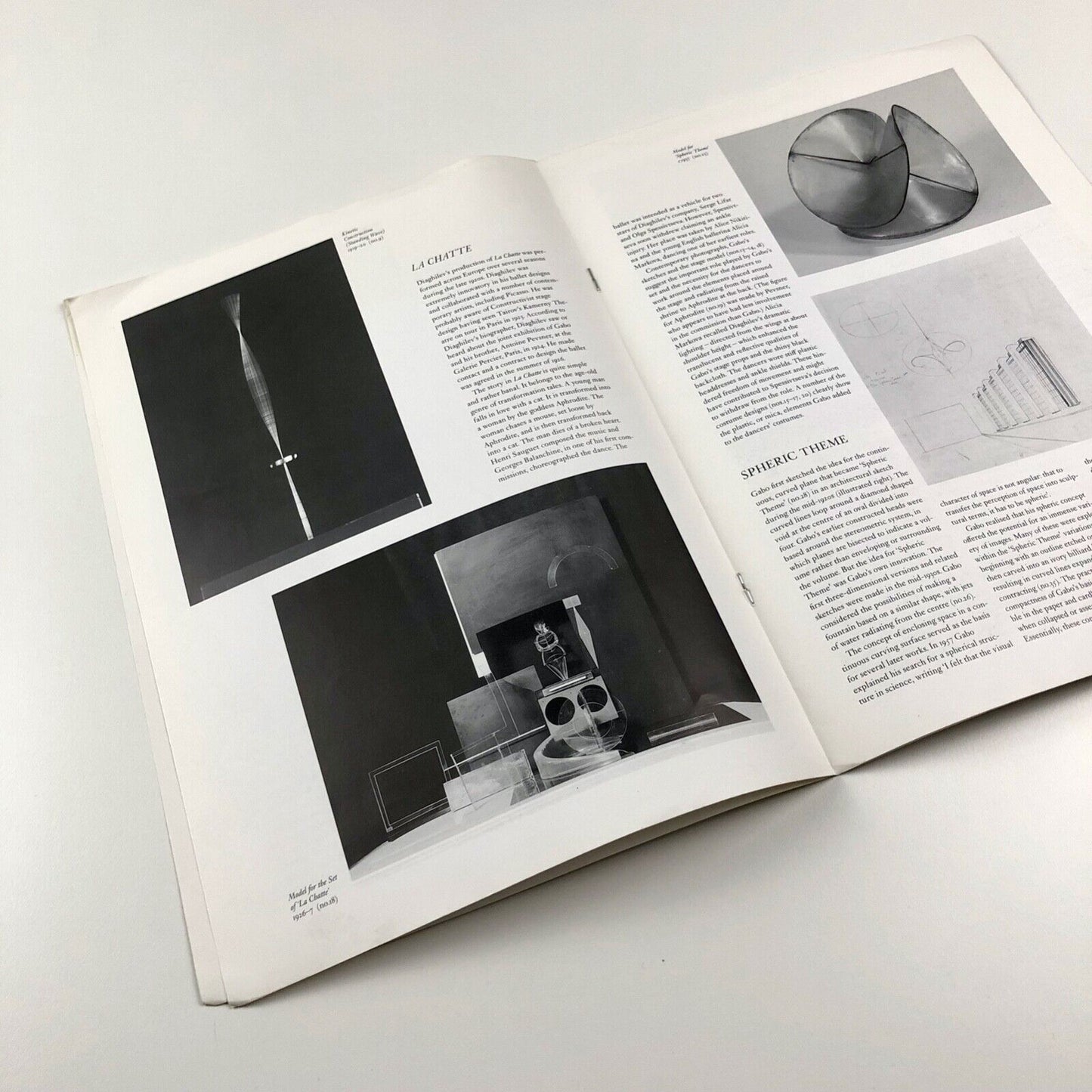 Leaflet for Naum Gabo. The Creative Process | Tate Gallery guide, 1994