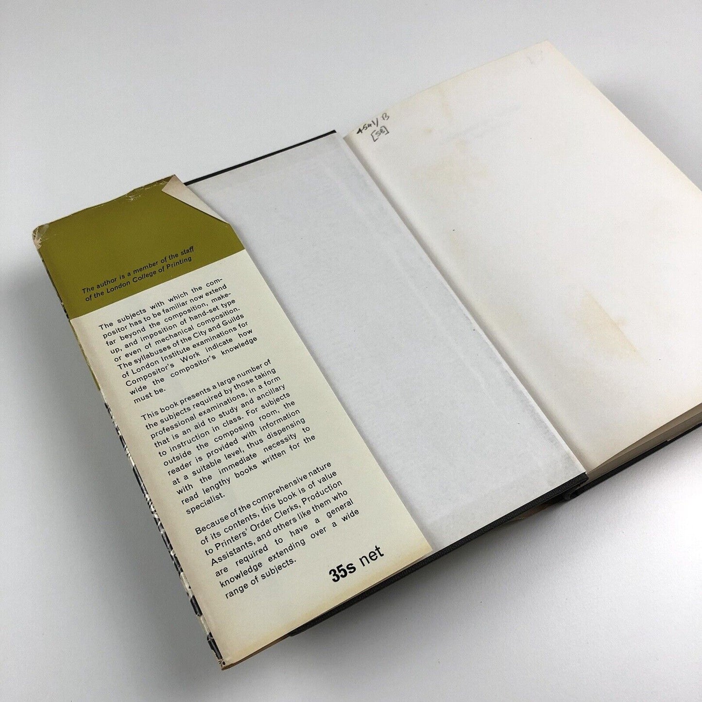 Compositor's Work in Printing H.W. Larken | Staples Printers Ltd, 1969 third revised edition