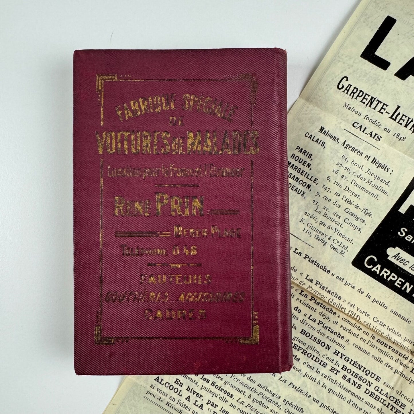 Paris Guide offert par l’Hôtel du Palais, 1913 vintage travel guide