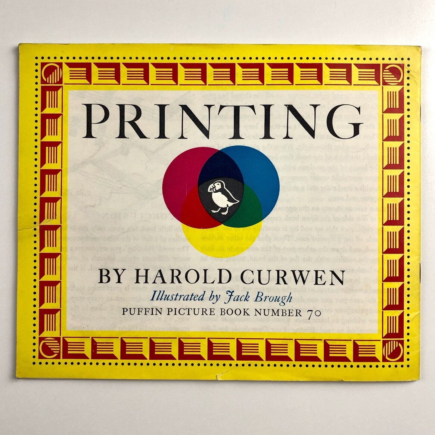 Printing by Harold Curwen illustrated by Jack Brough edited by Noel Carrington |Puffin Picture Book No. 70, 1961 reprint