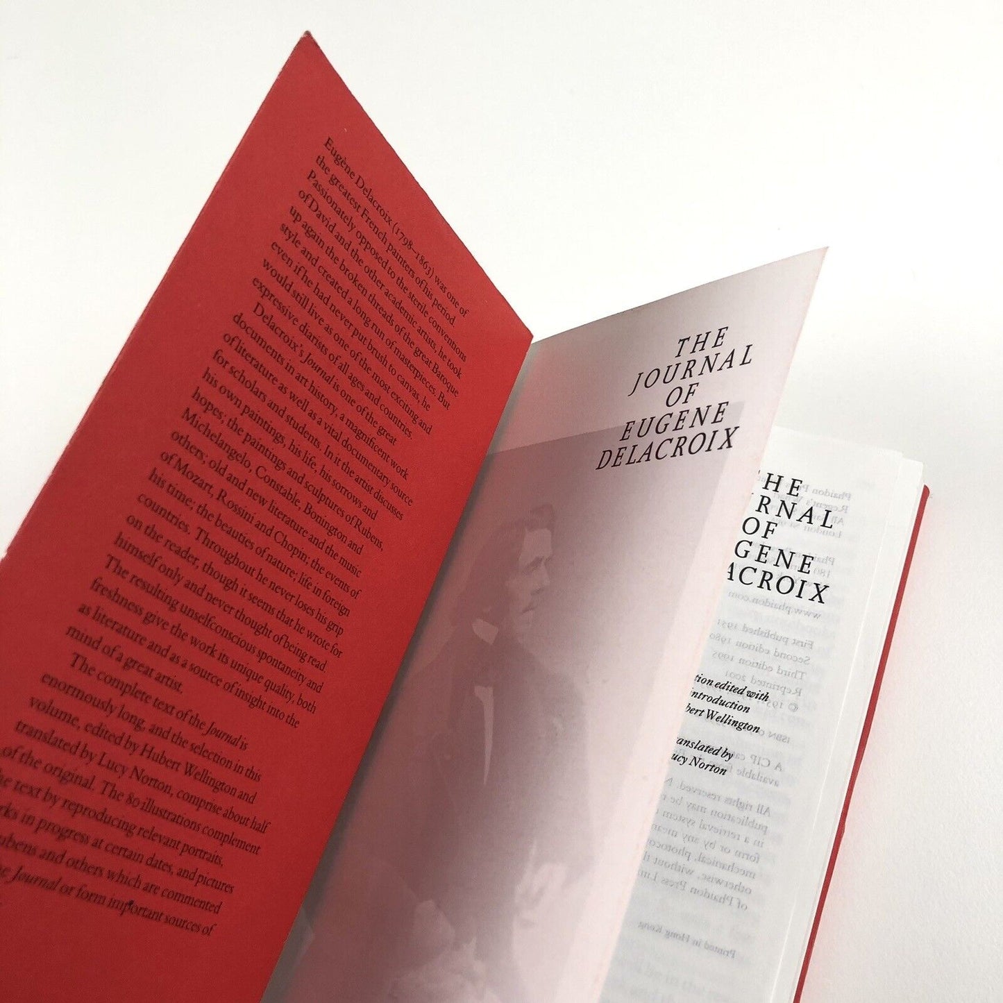 The Journal of Eugene Delacroix. Arts & Letters | Phaidon 2001 | Translated by Lucy Norton