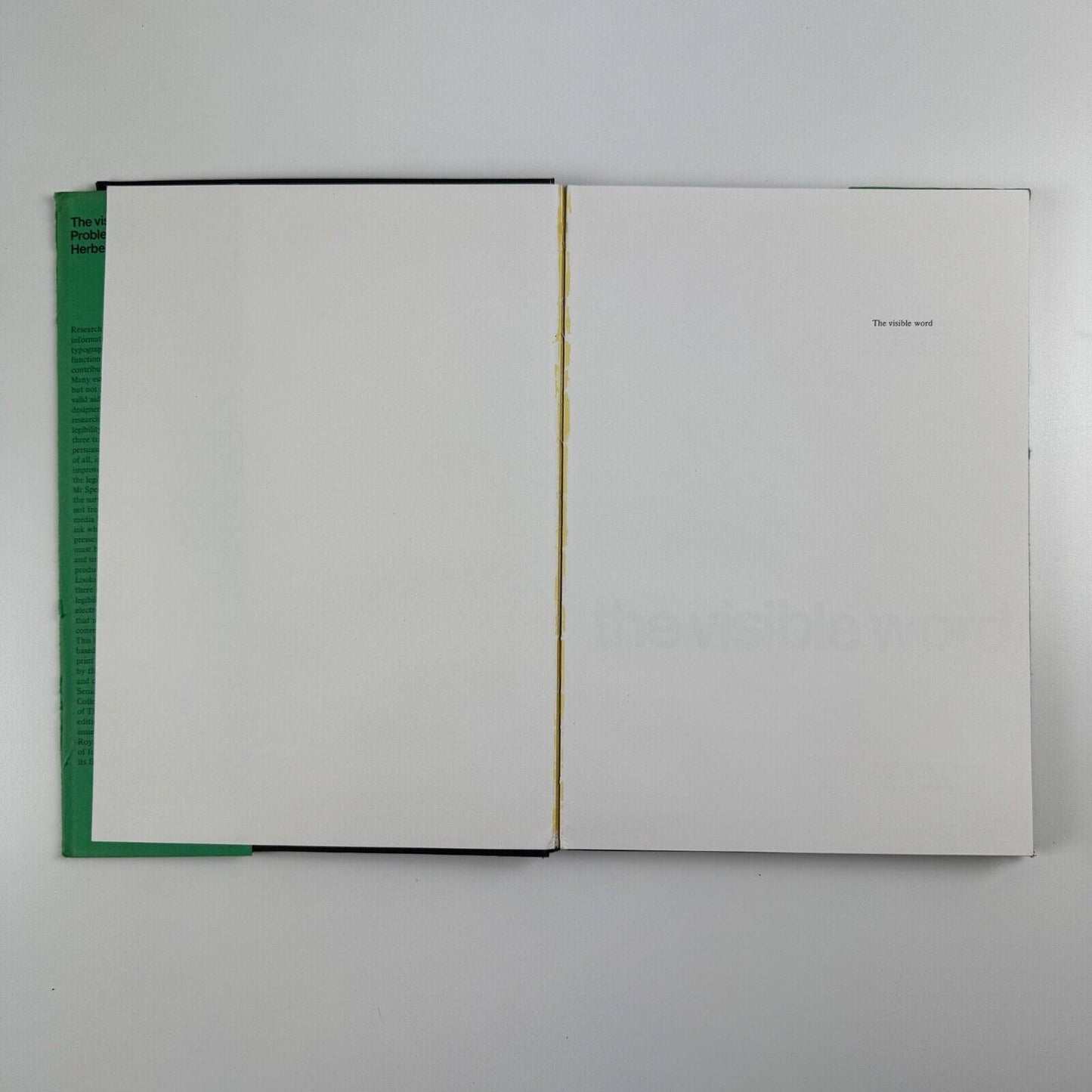 The Visible Word. Problems of Legibility by Herbert Spencer | Lund Humphries, second revised edition 1969