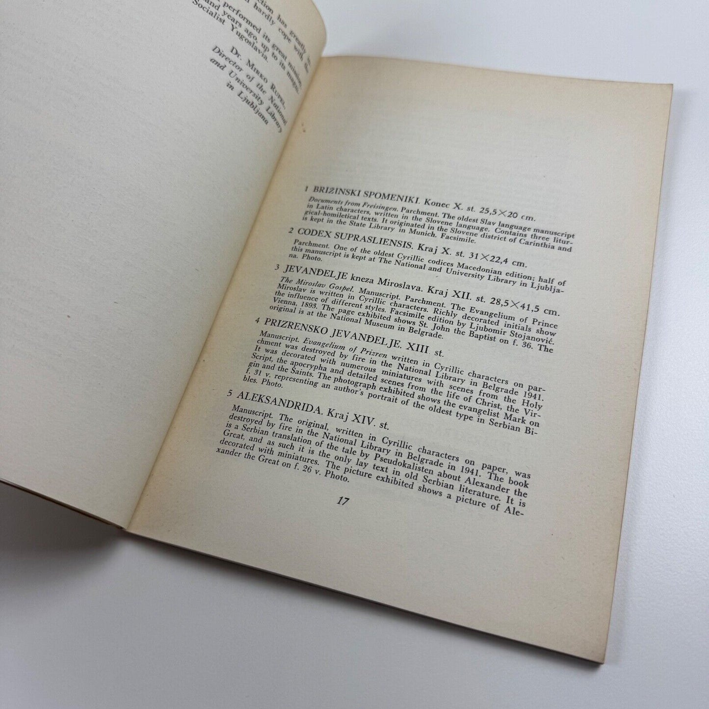The Yugoslav Book through the ages | catalogue to accompany the exhibition organised by the Committee for Foreign Cultural Relations of Yugoslavia 1954-1955