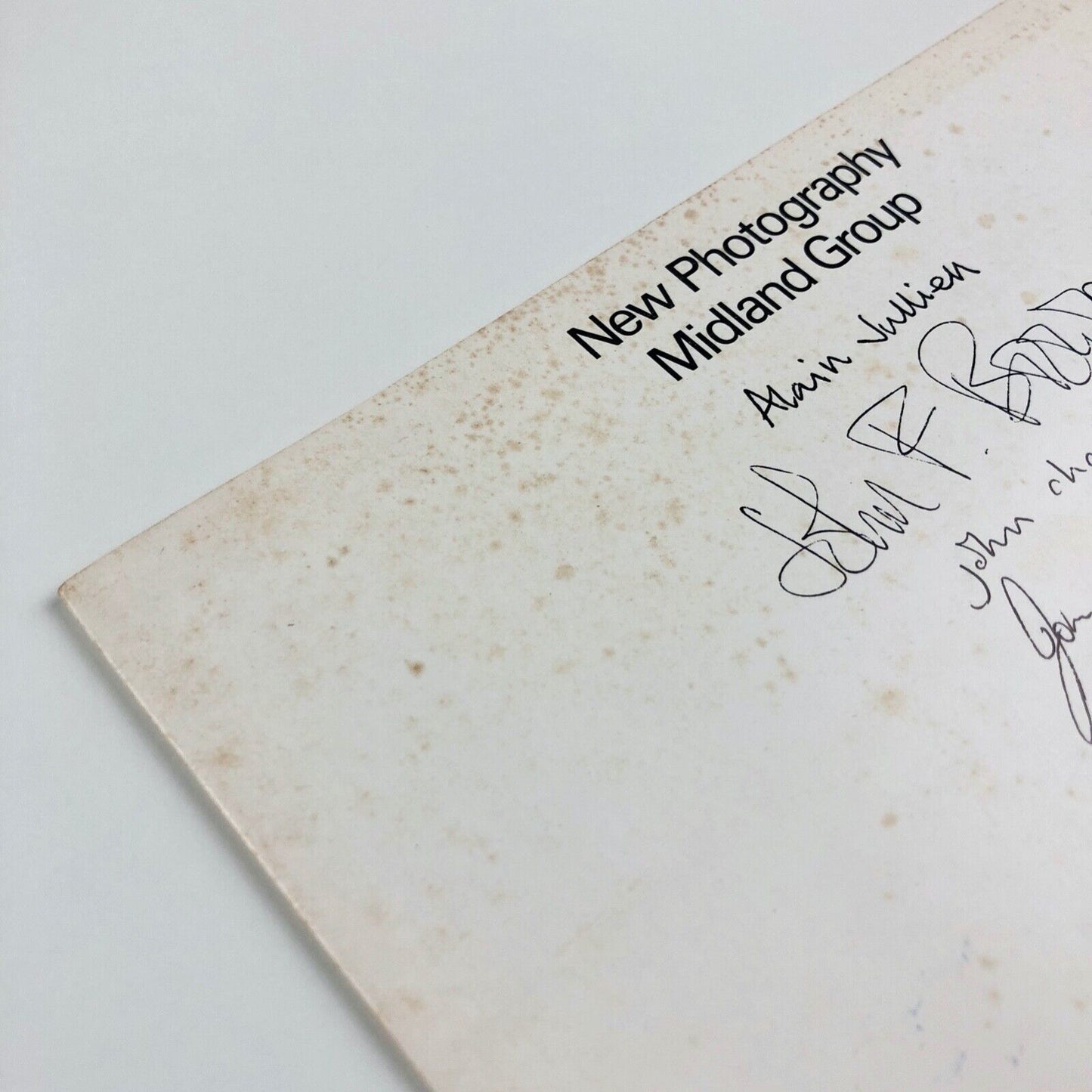 New Photography – Midland Group Gallery 1974 Paul Joyce et al