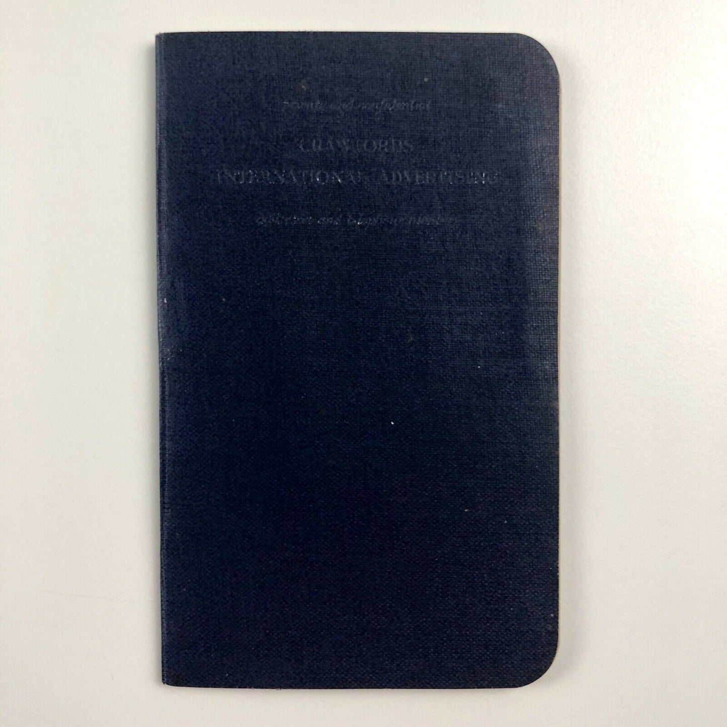 W.S. Crawford Crawfords advertising agency address book November 1952 includes Ashley Havinden