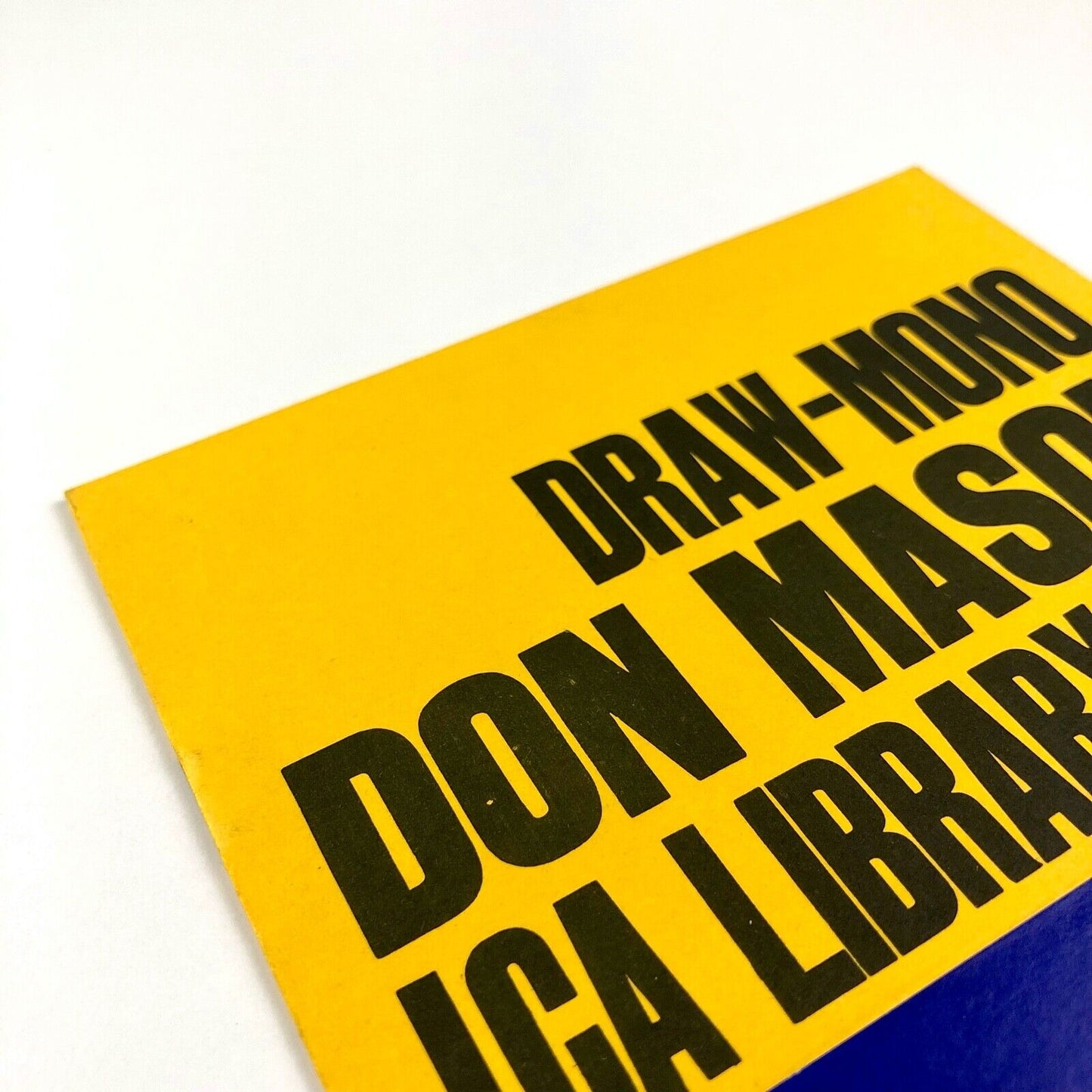 Booklet for Draw-Mono Don Mason | ICA Library (Institute of Contemporary Arts) 1964