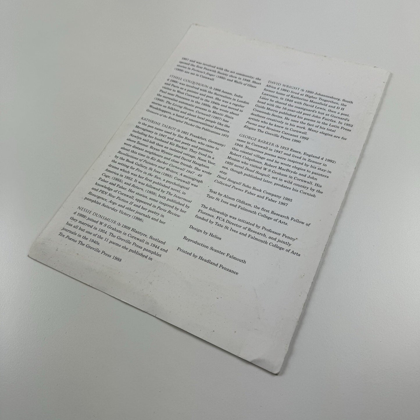 Rediscovering Writing – St Ives and Painters in Literature | Alison Oldham, 2000