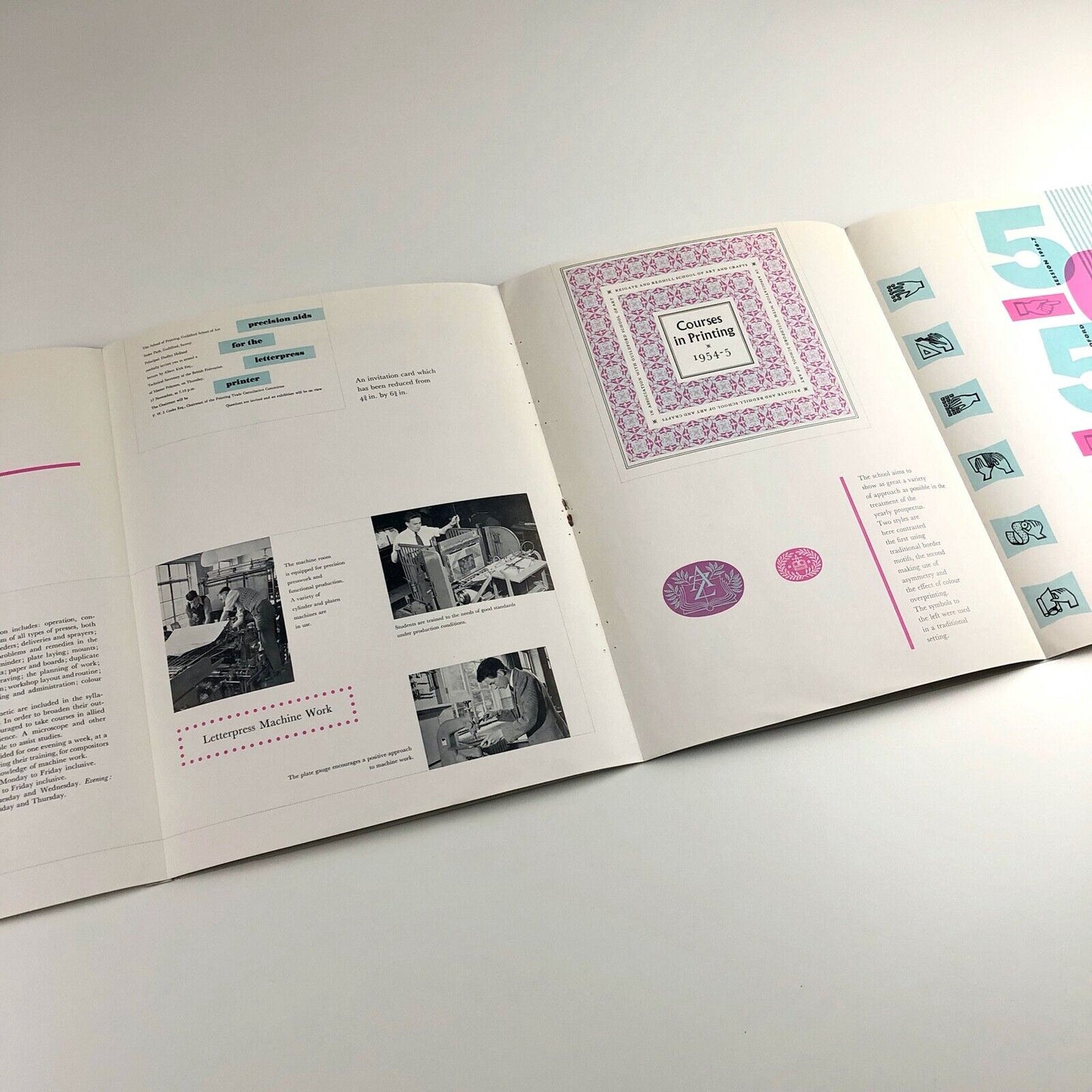 Student Design and Printing in Surrey | Leaflet | Guildford School of Art 1957-8
