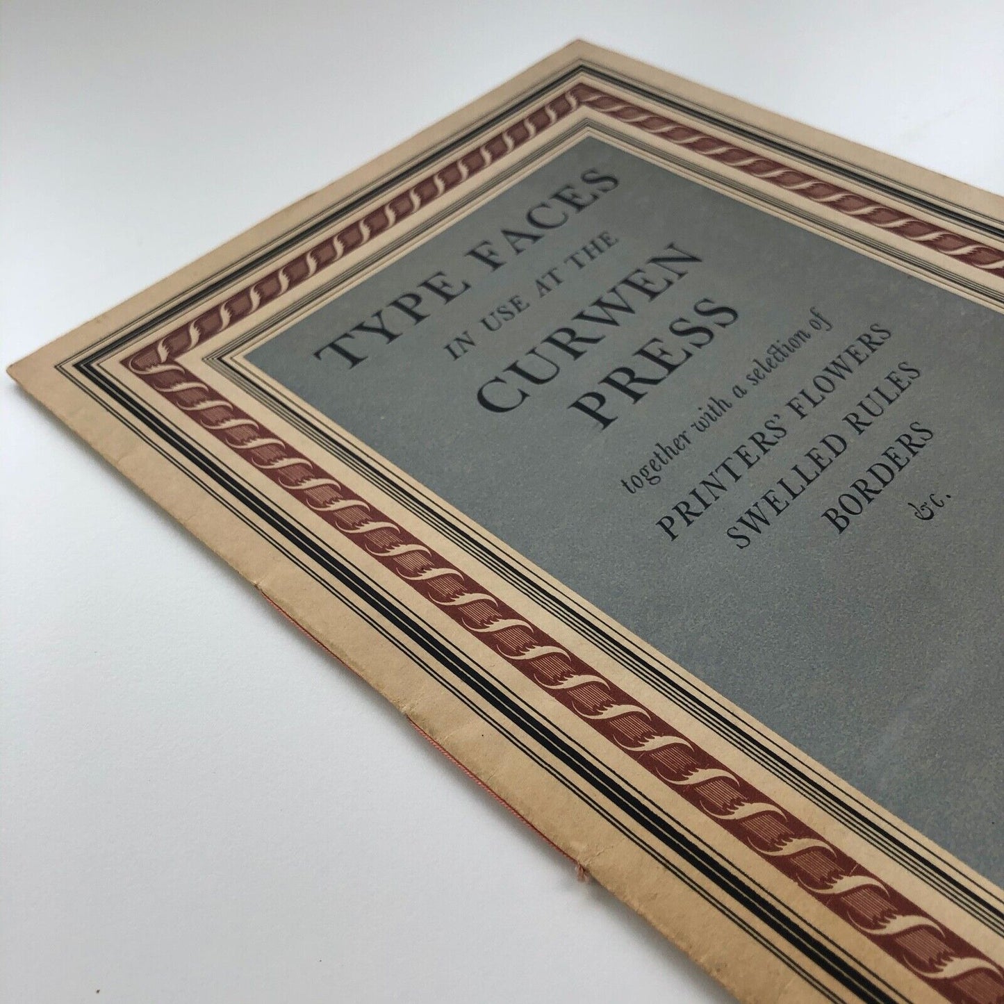 Type Faces in use at The Curwen Press | Type specimen brochure 1930s/40s?