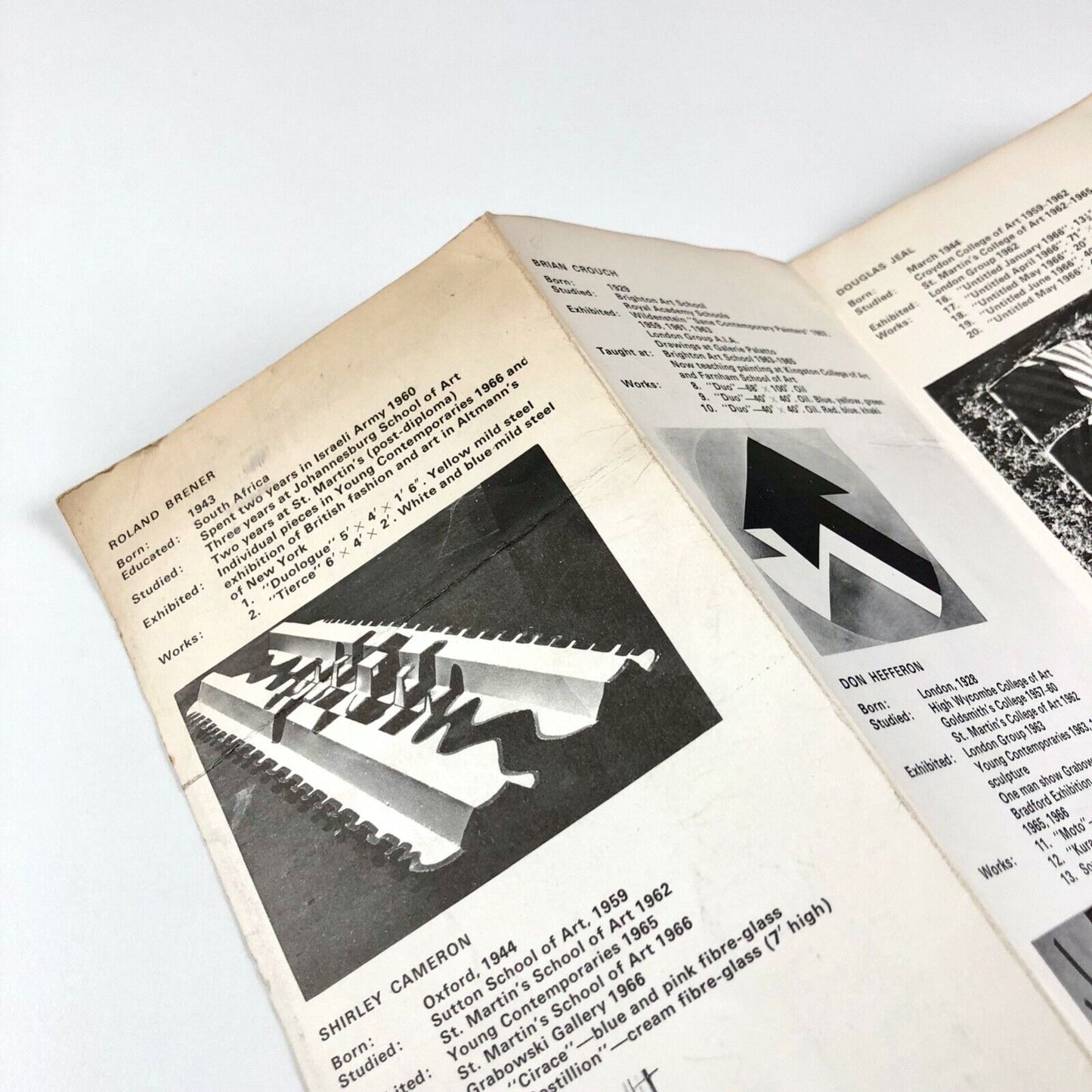 Paintings and sculpture of today | Grabowski Gallery leaflet, 1966 | Roland Brener et al
