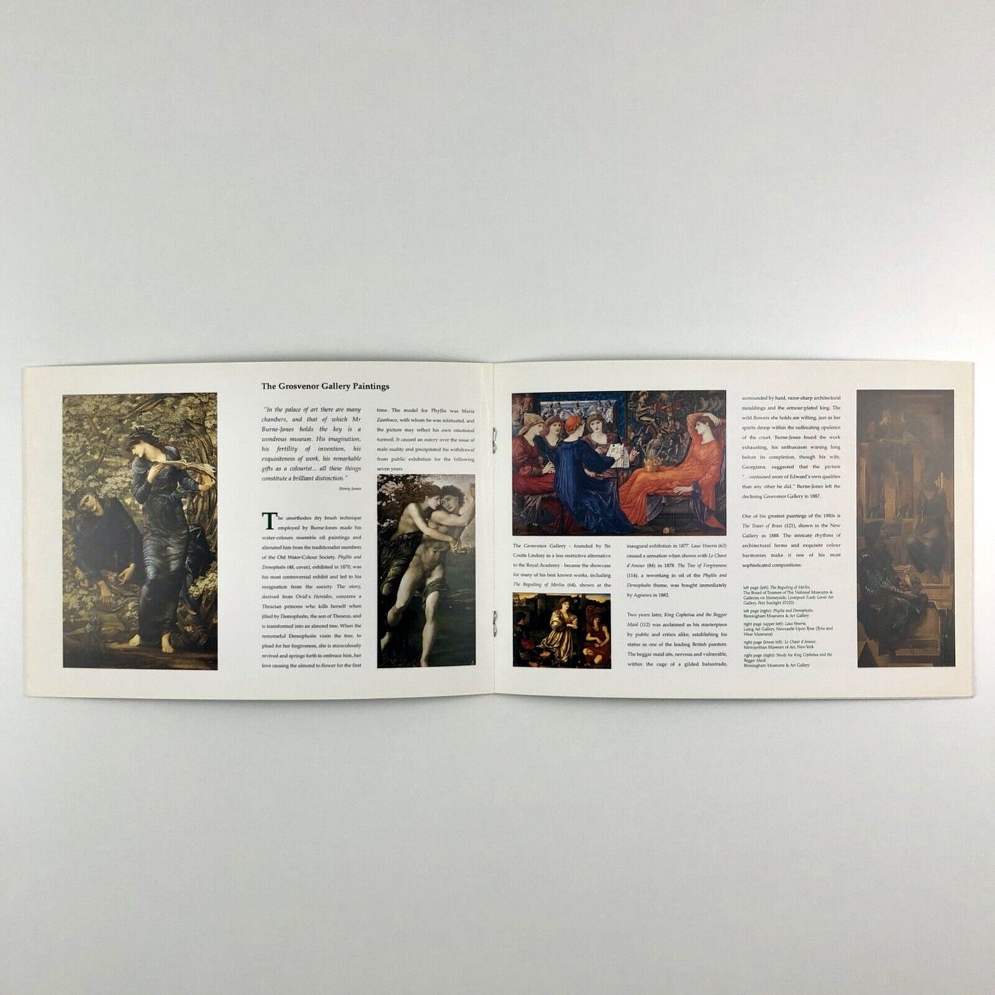 Burne-Jones centenary exhibition leaflet | Birmingham Museum & Art Gallery 1988