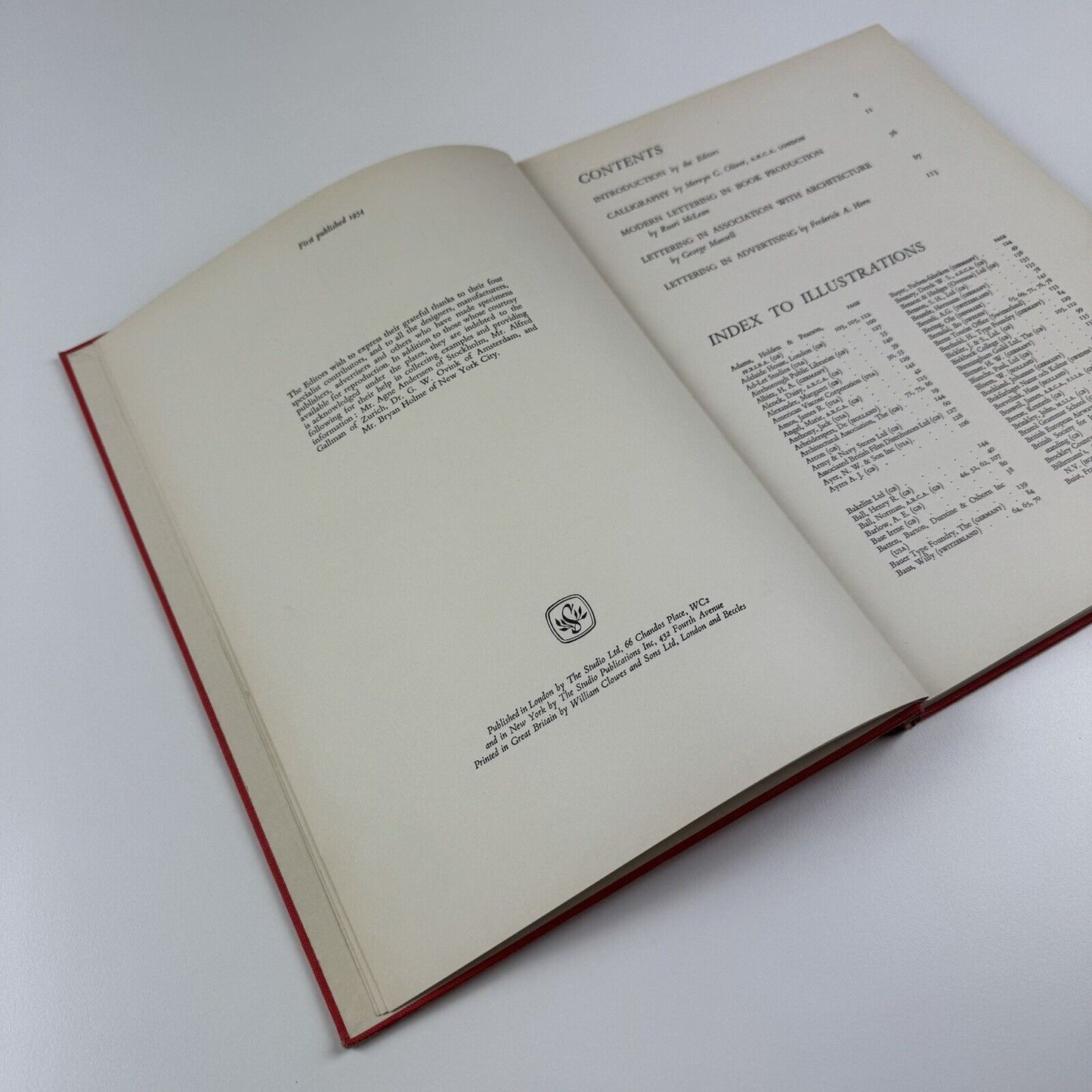 Modern Lettering & Calligraphy. The Studio, 1954 edited by Rathbone Holme and Kathleen Frost