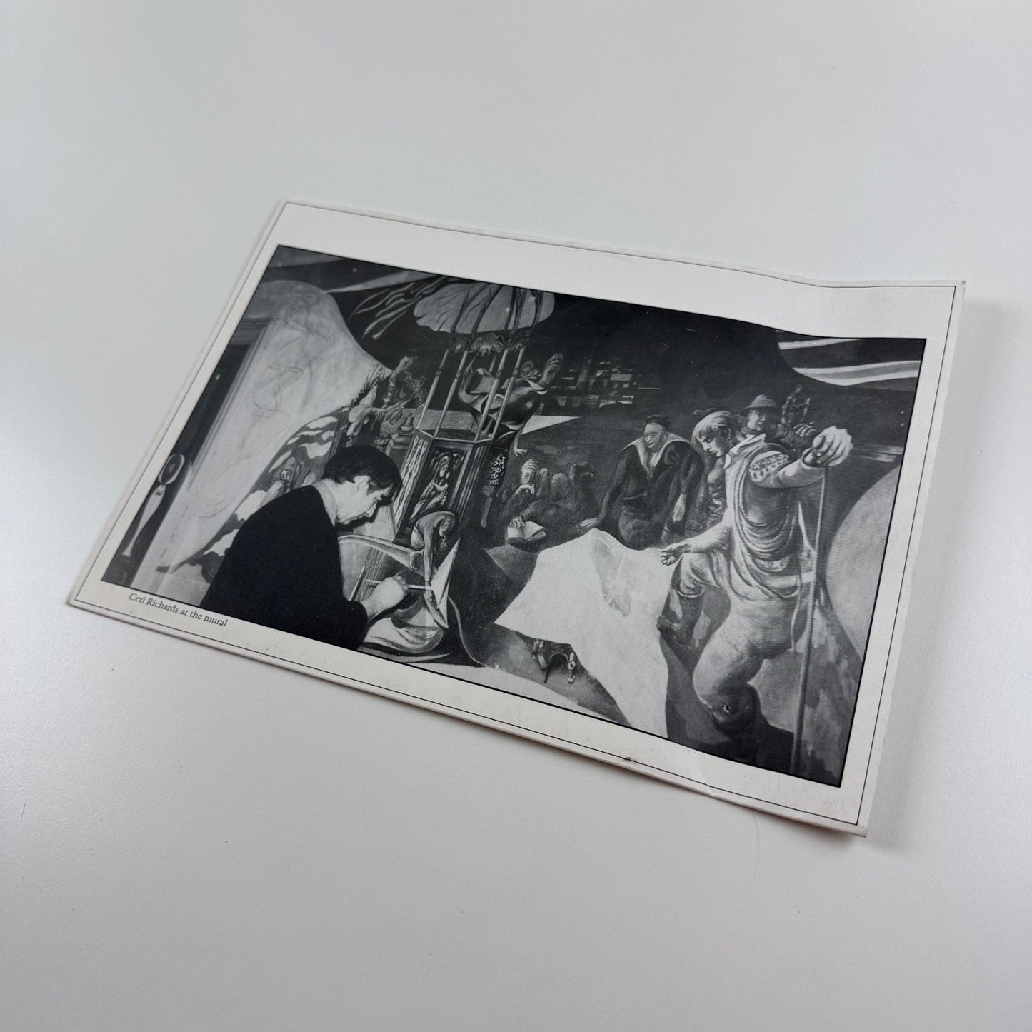 Folding card Ceri Richards. The Norwegian Murals | British Council, c.1981