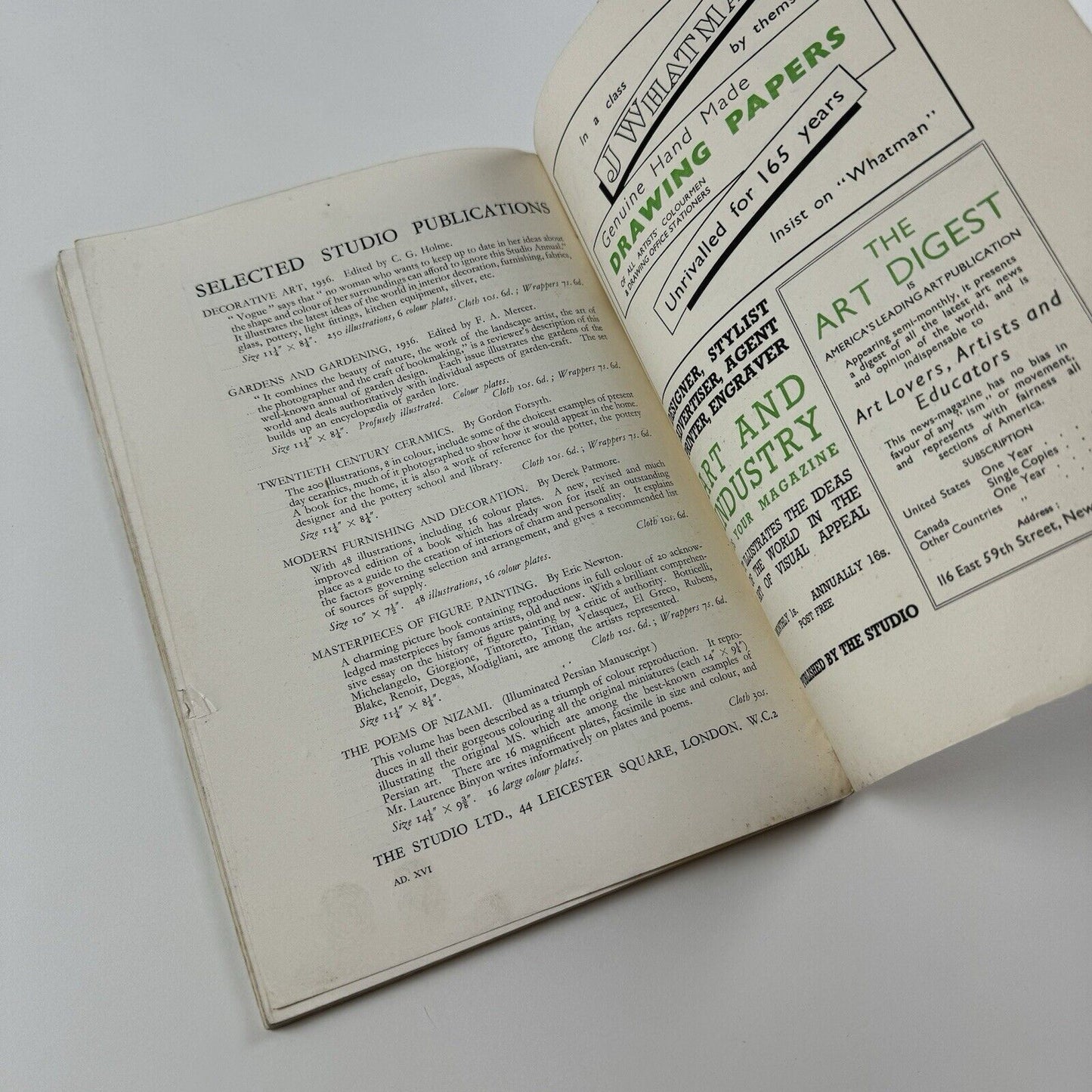 The Studio – November 1936 Vol 112, No 524 | Art in Germany Under the Nazis