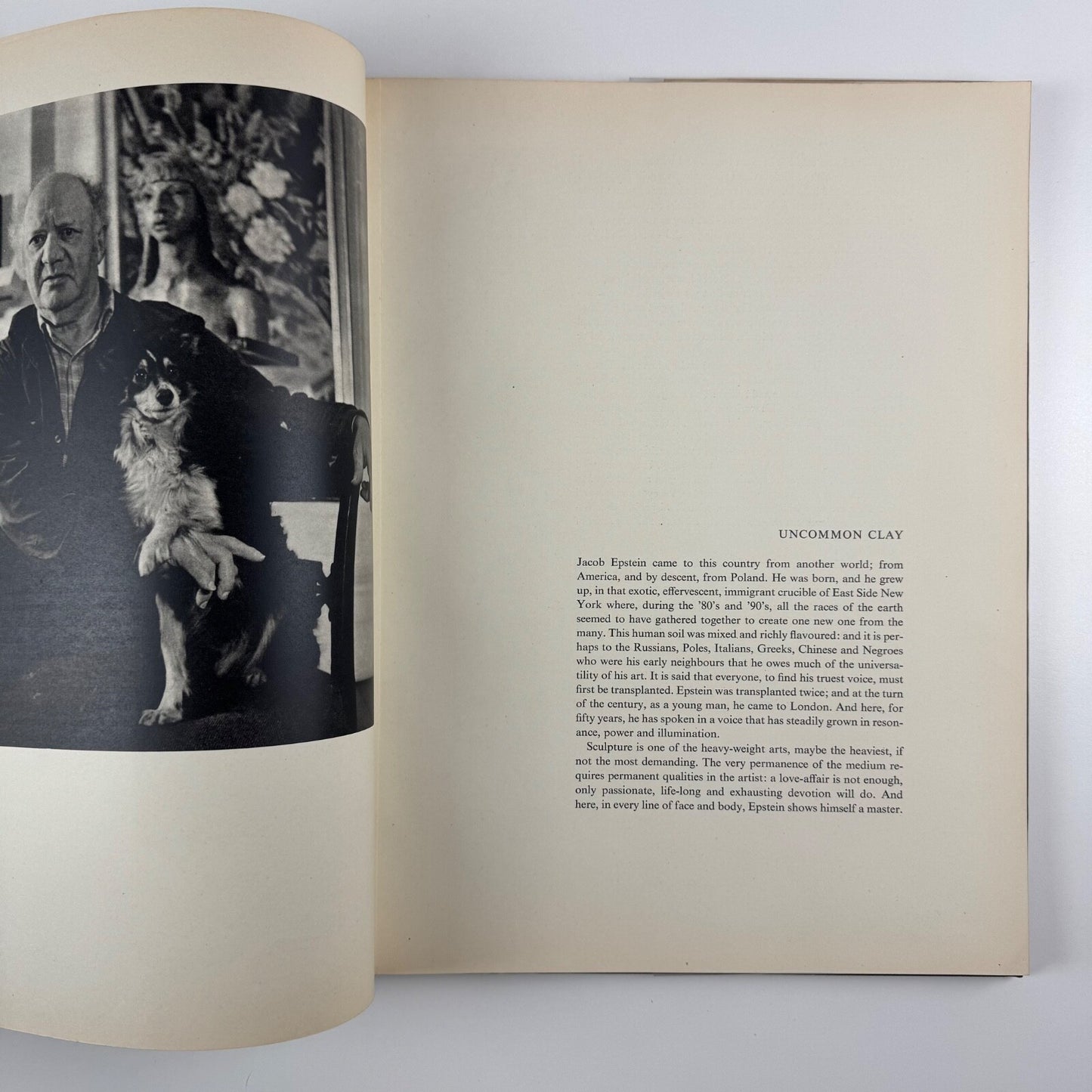 Epstein. A camera study of the sculptor at work by Geoffrey Ireland. Introduction Laurie Lee | Andre Deutsch in association with the Royal College of Art, undated presumed to be 1957