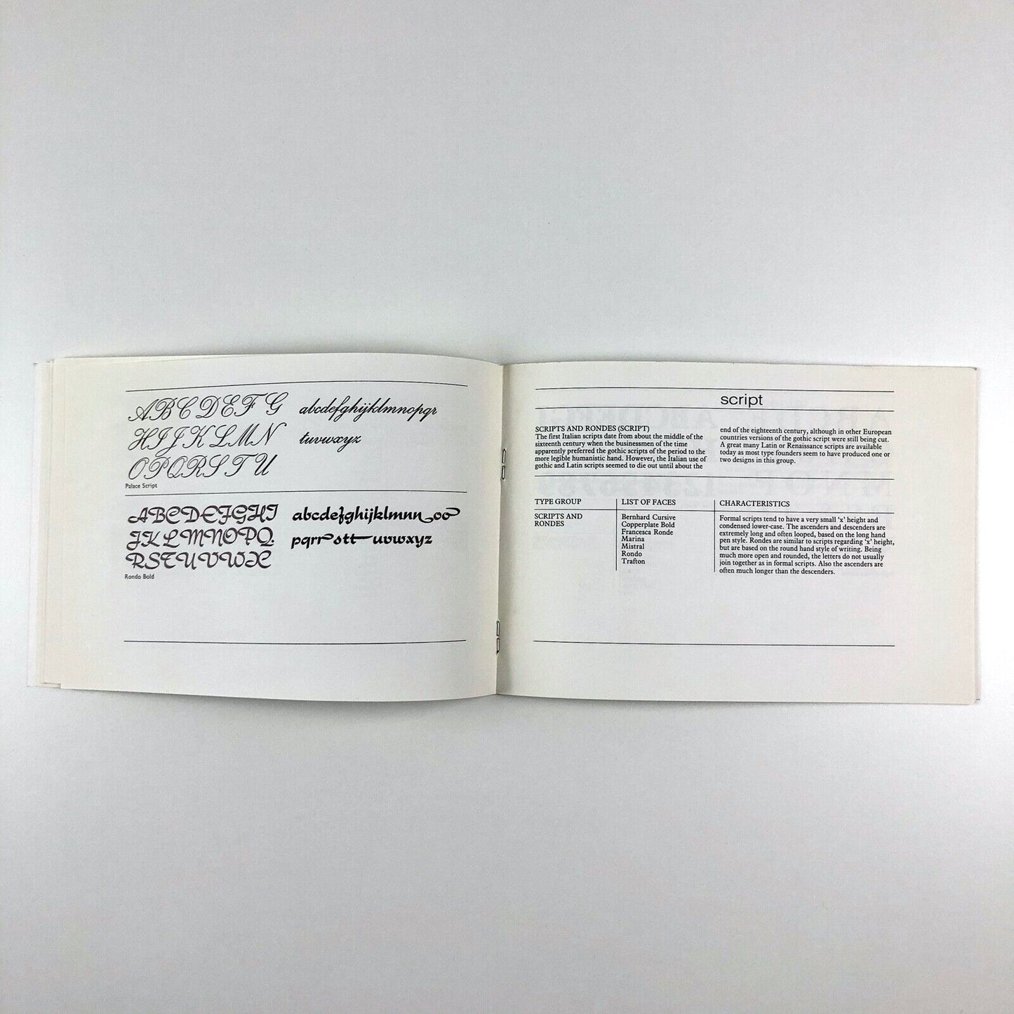 The Development & Classification of Type Design Originally compiled by R.E. O’Brien revised by H. Foster | Newcastle upon Tyne College of Art and Technology School of Art and Design Graphics and Print Production Section, undated