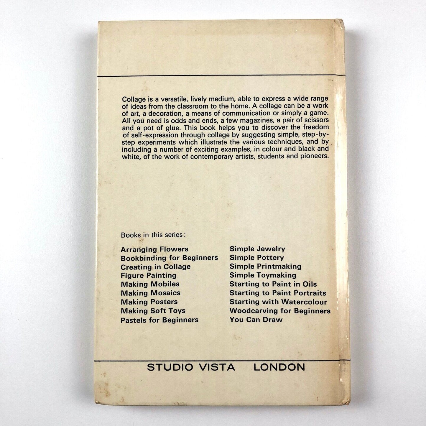 Creating in Collage, Natalie d'Arbeloff & Jack Yates | Studio Vista hardback, 1967