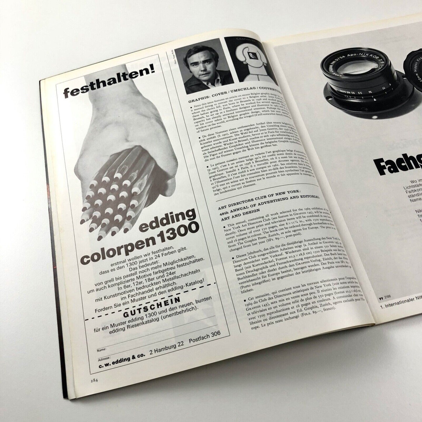 Graphis International Journal of Graphic Art and Applied Art No 144 Vol 25 1969/70. Walter Herdeg The Graphis Press