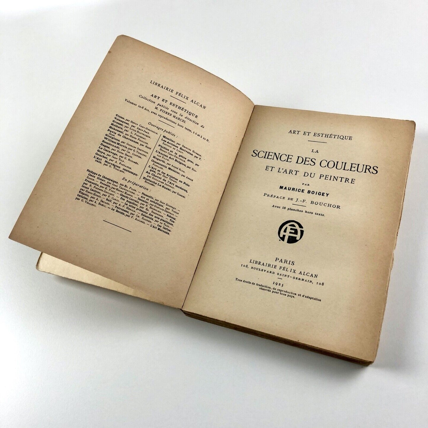 La Science des Couleurs et l’Art du Peintre by Maurice Boigey 1923