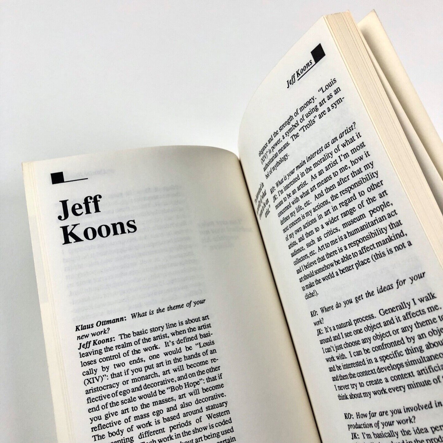 Journal of Contemporary Art. Volume 1 Number 1 First Issue Spring 1988 eds. Philip Pocock and John Zinsser