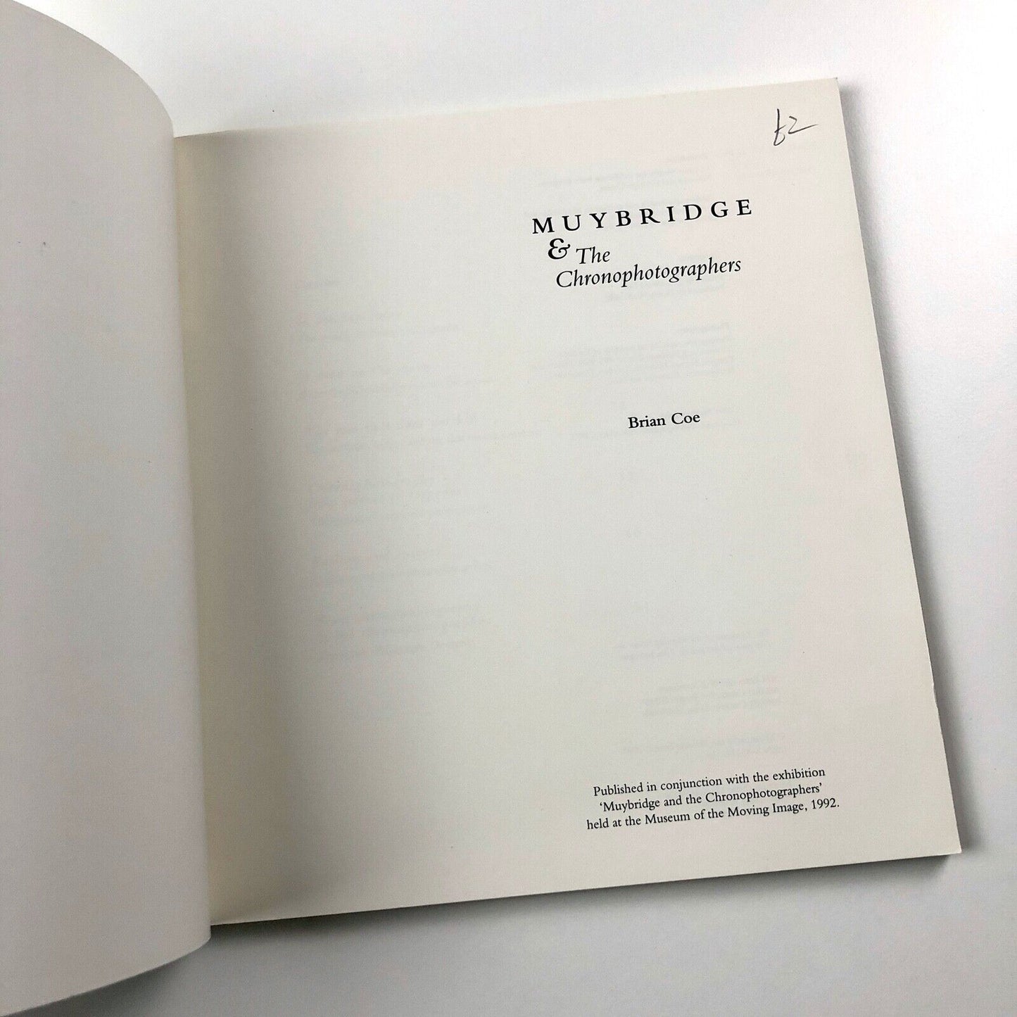 Muybridge and the Chronophotographers by Brian Coe | British Film Institute | MOMI, 1992