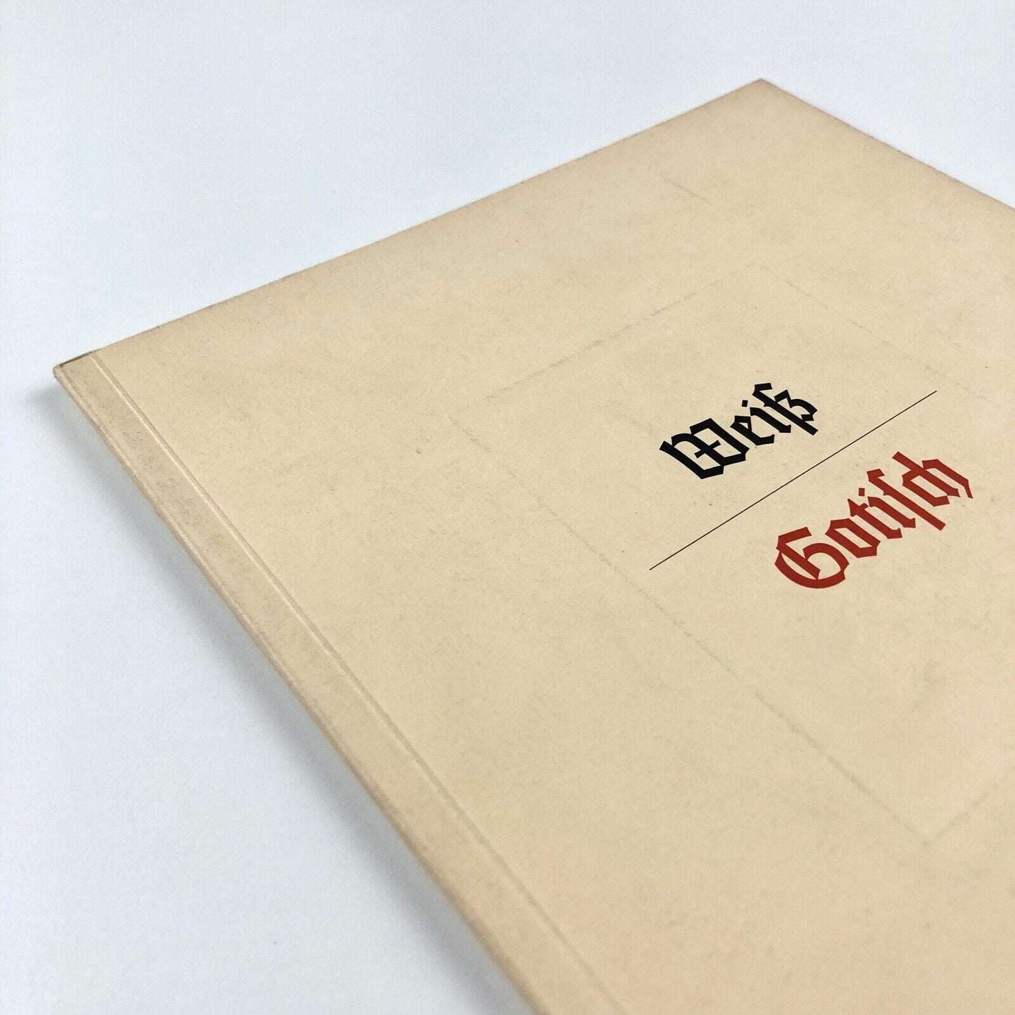 Eine Gotische Schrift type specimen brochure | Weiss-Gotisch E.R. Weiss Bauersche Gießerei