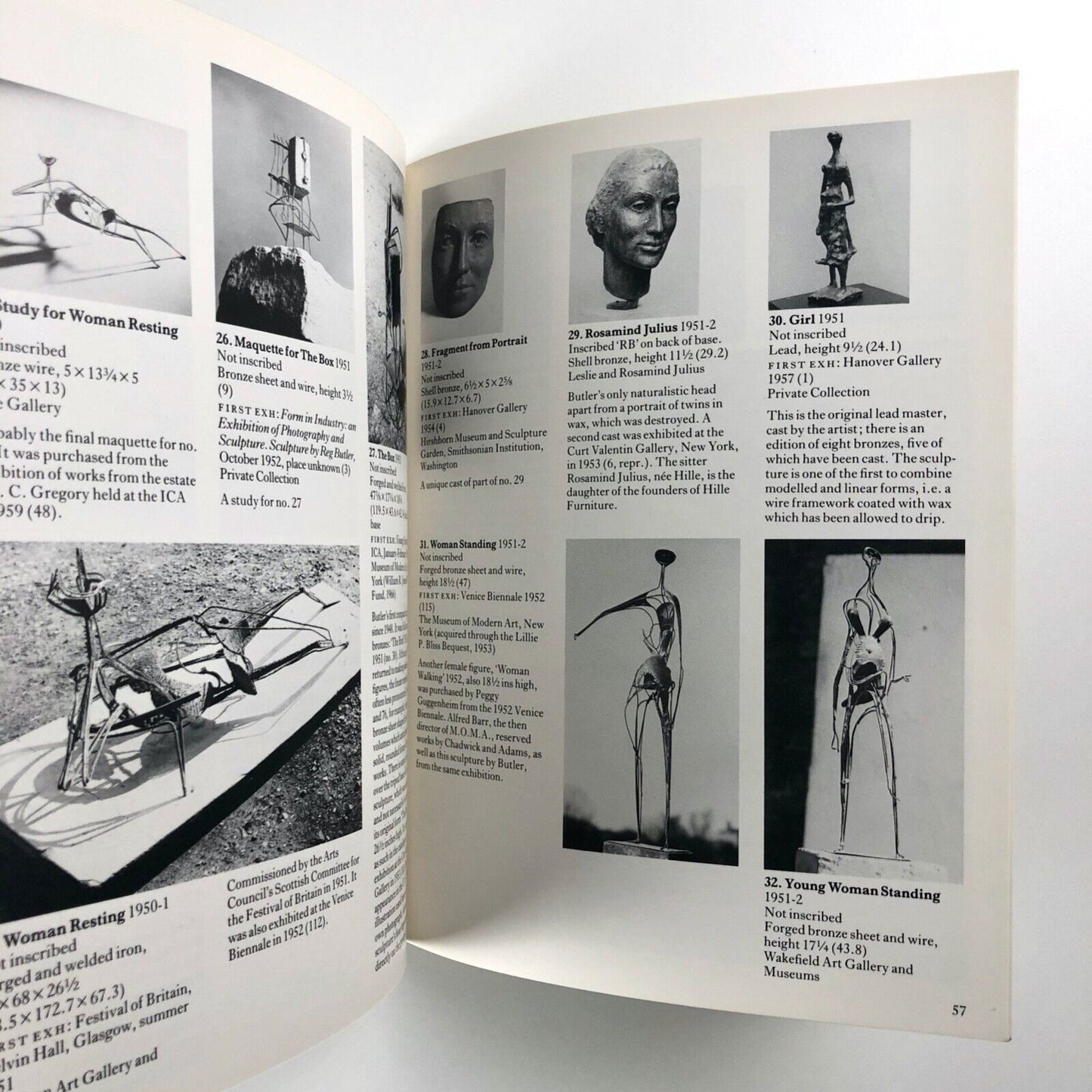 Reg Butler | Tate Gallery exhibition catalogue, 1983