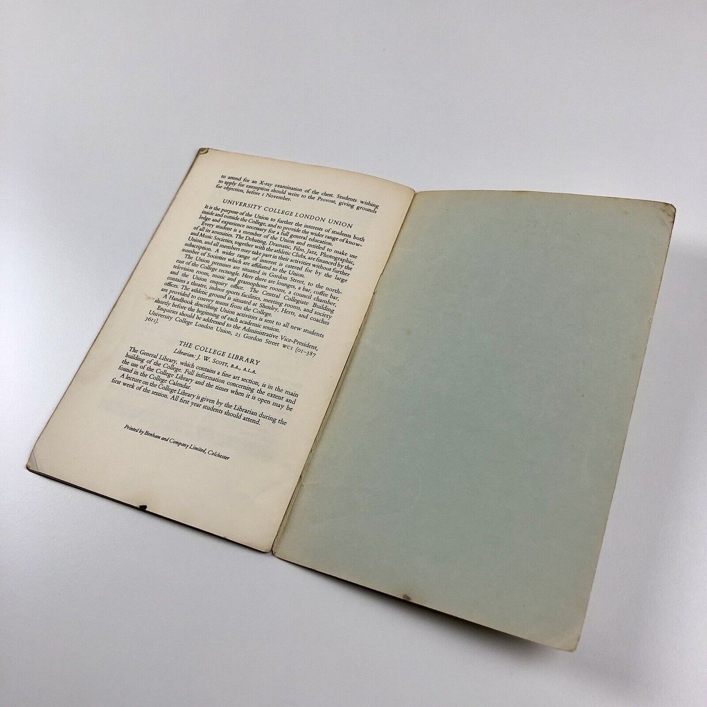 Slade School of Fine Art Prospectus 1969-70 University College London