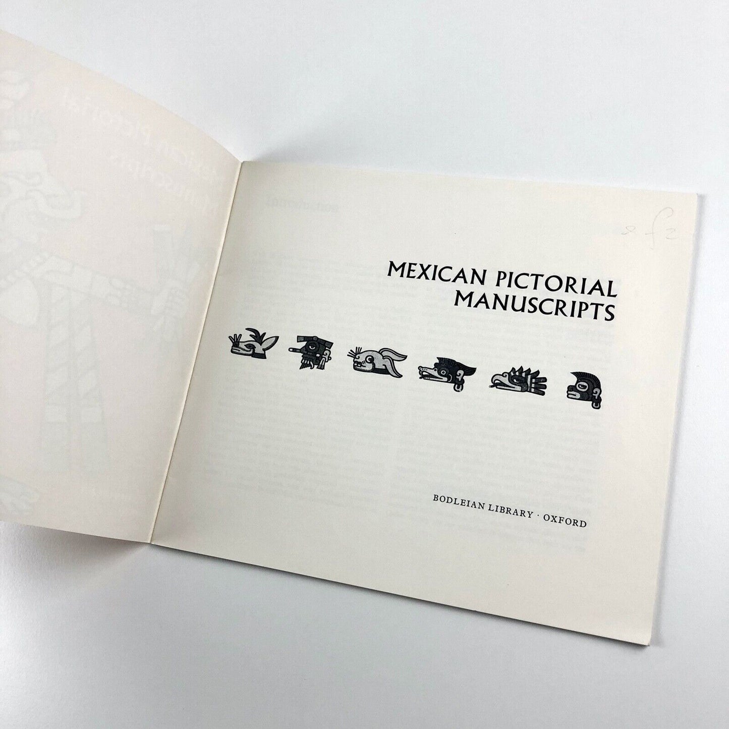 Mexican Pictorial Manuscripts | Bodleian Picture Books Special Series No.4, 1972