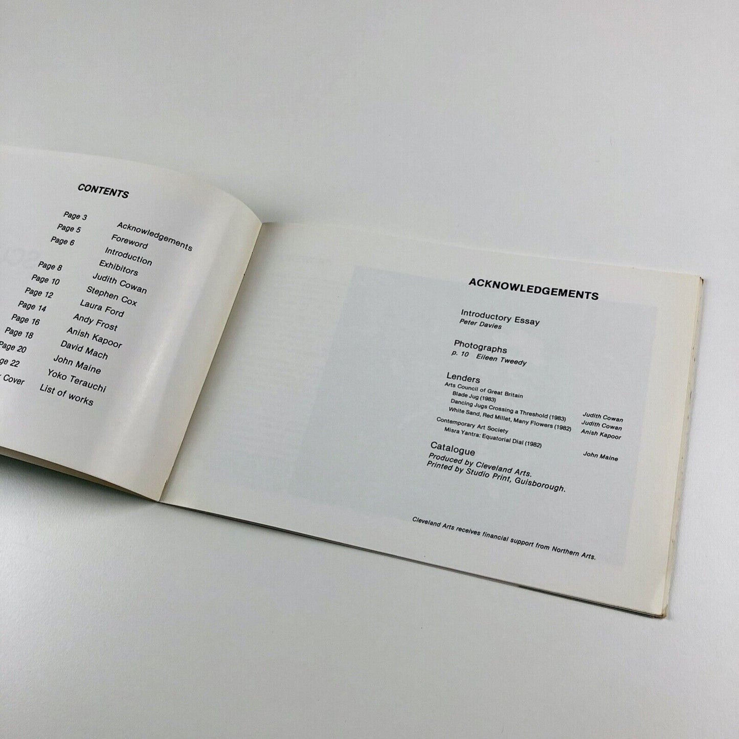 Sculpture New Directions – Cleveland Gallery, 1984 | Laura Ford, Anish Kapoor et al