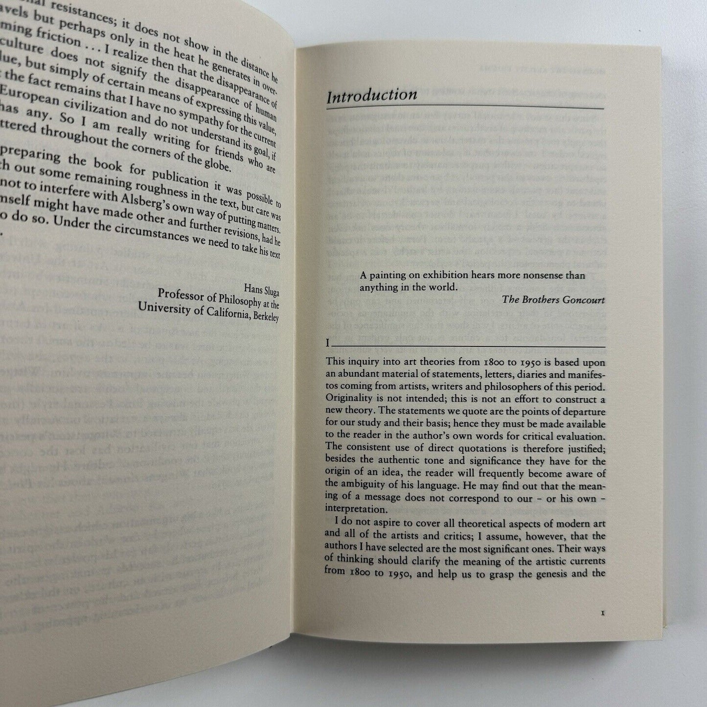 Modern Art & its Enigma. Art theories from 1800-1950 by John Alsberg | Weidenfeld Nicolson, 1983 | Hardback