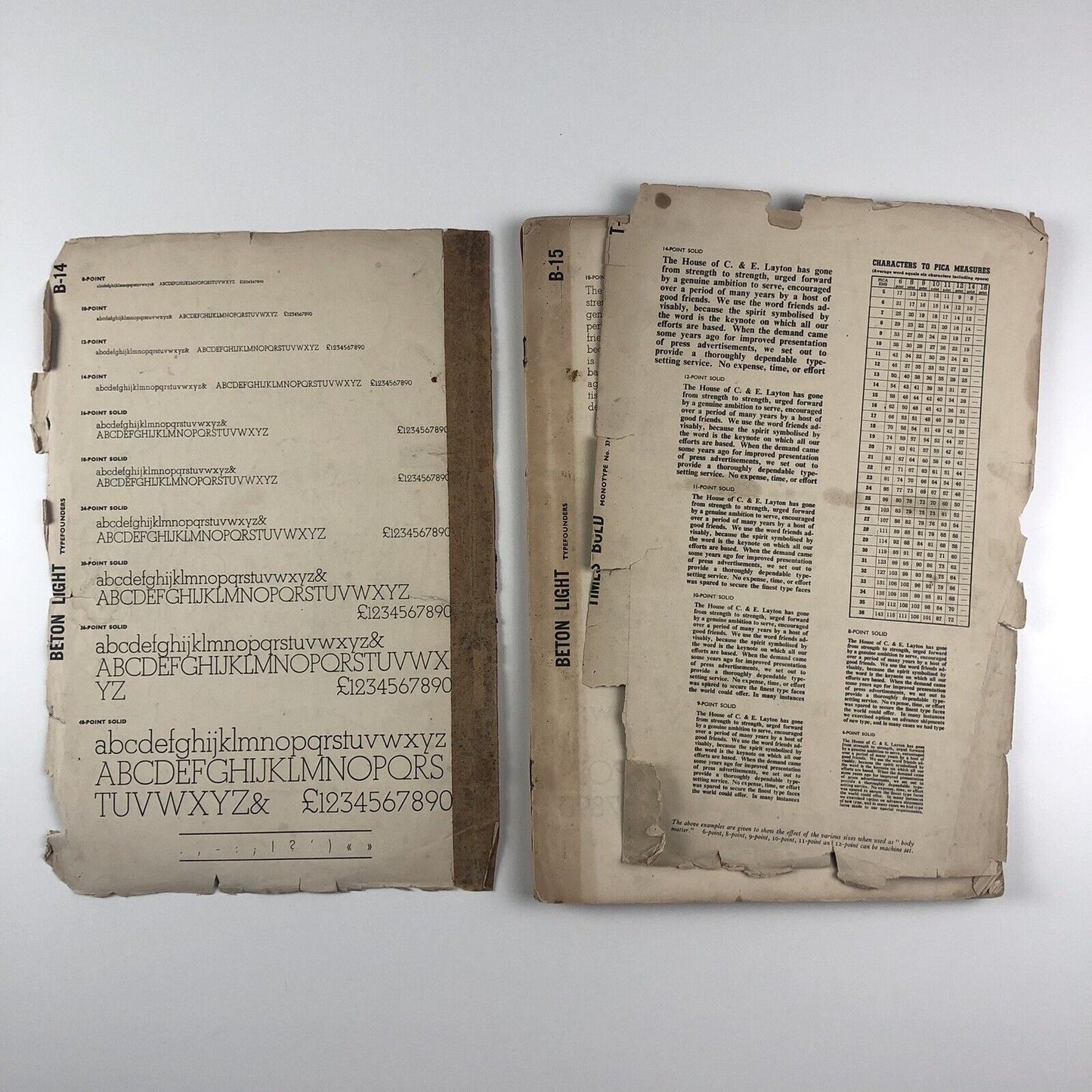 The House of C & E Layton type specimen book | Undated