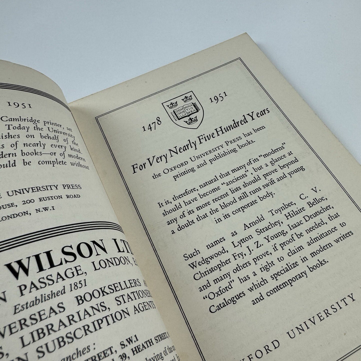 Modern Books & Writers | 1951 Exhibition at the National Book League