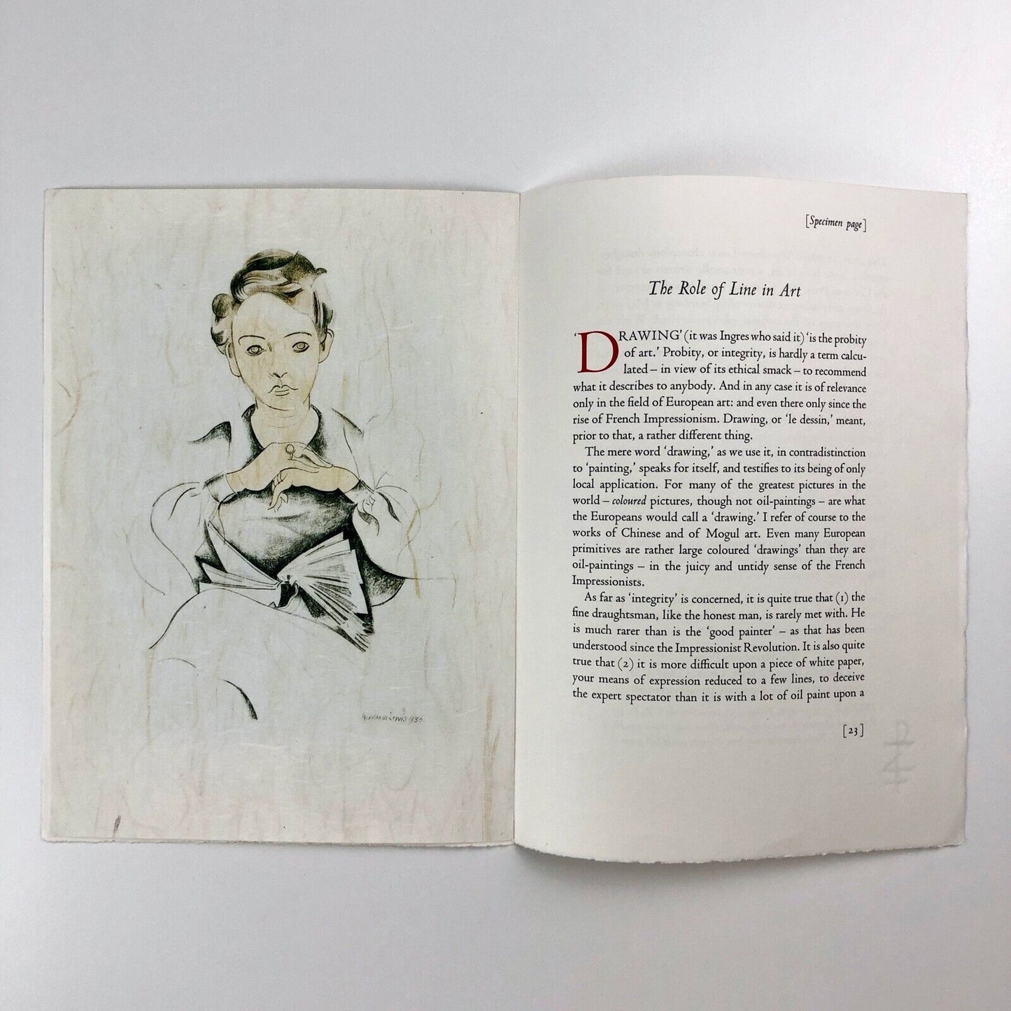 Prospectus for The Role of Line in Art by Wyndham Lewis The Strawberry Press 2007