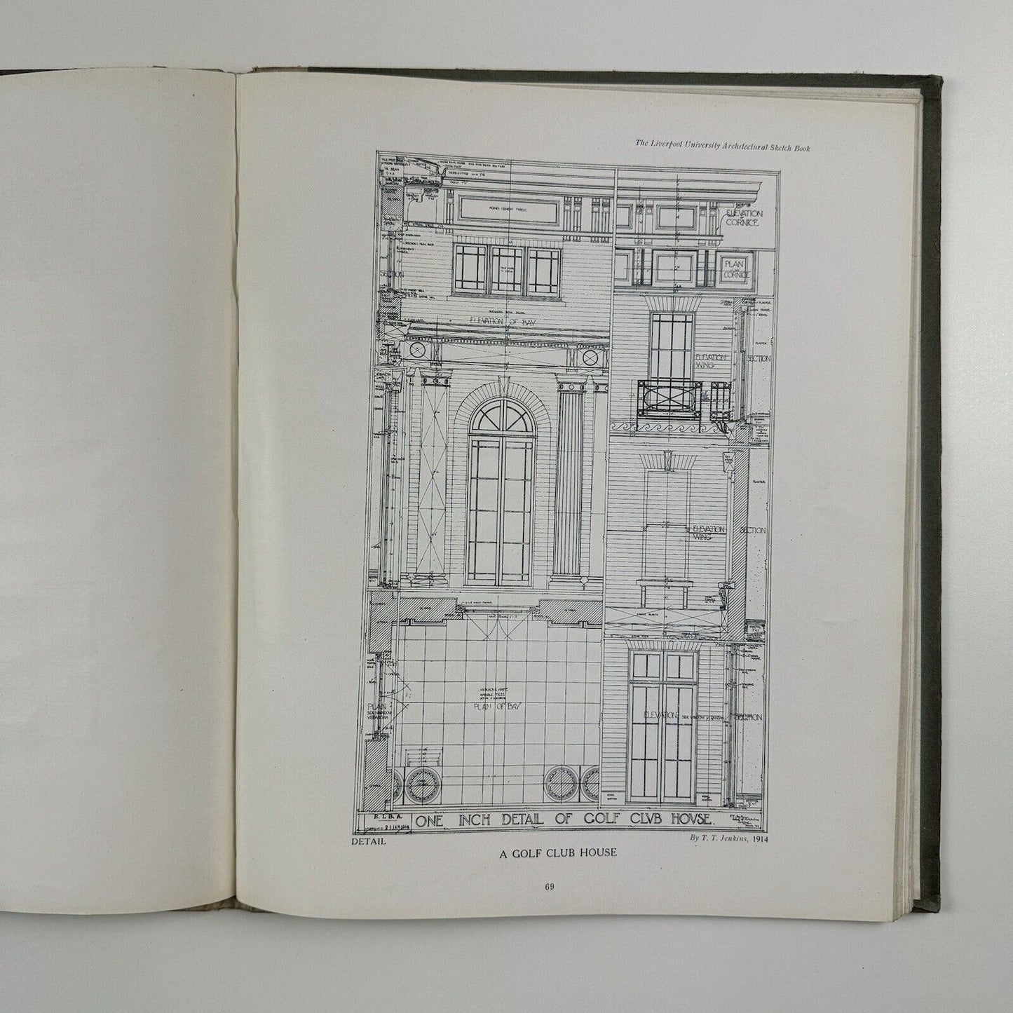 The Liverpool University Architectural Sketchbook | Architectural Review, 1920 | Editors C Reilly and L. Budden