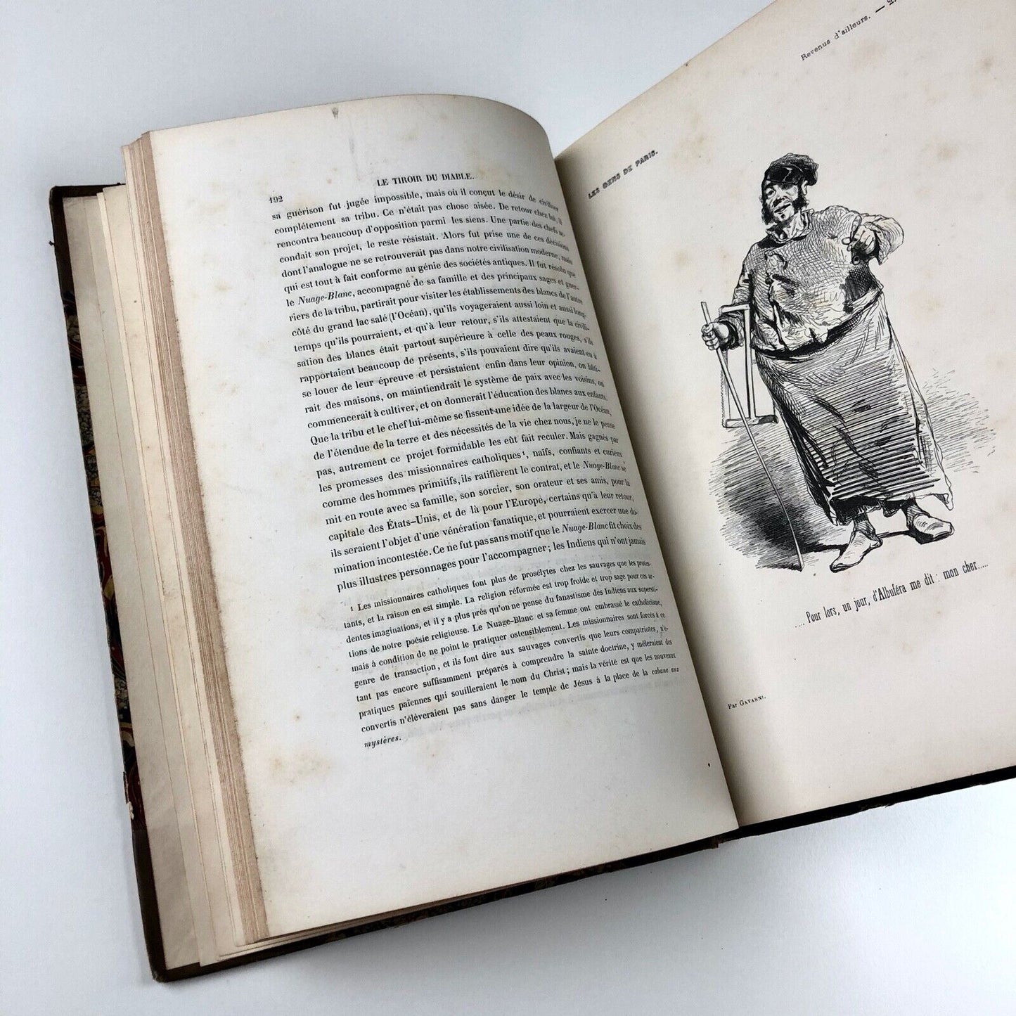 Le Tiroir du Diable: Paris et les Parisiens Vols 1 & 2 | Chez le Principaux librairies, Paris. Undated | Gavarni illustrations