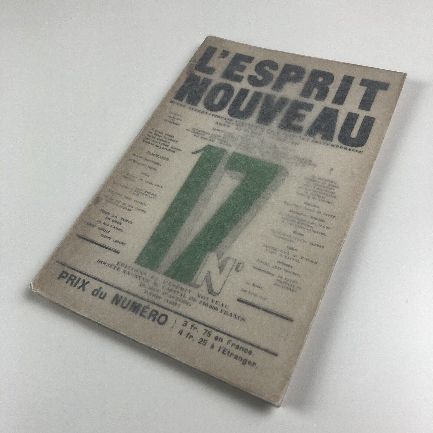L'Esprit Nouveau journal | Issue No. 17 1922 | Amédée Ozenfant and Le Corbusier