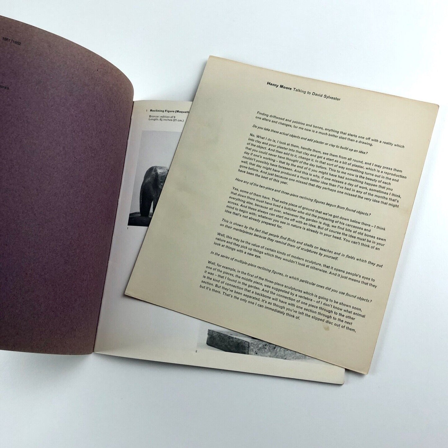 Henry Moore: Recent Work | Marlborough exhibition catalogue, 1963