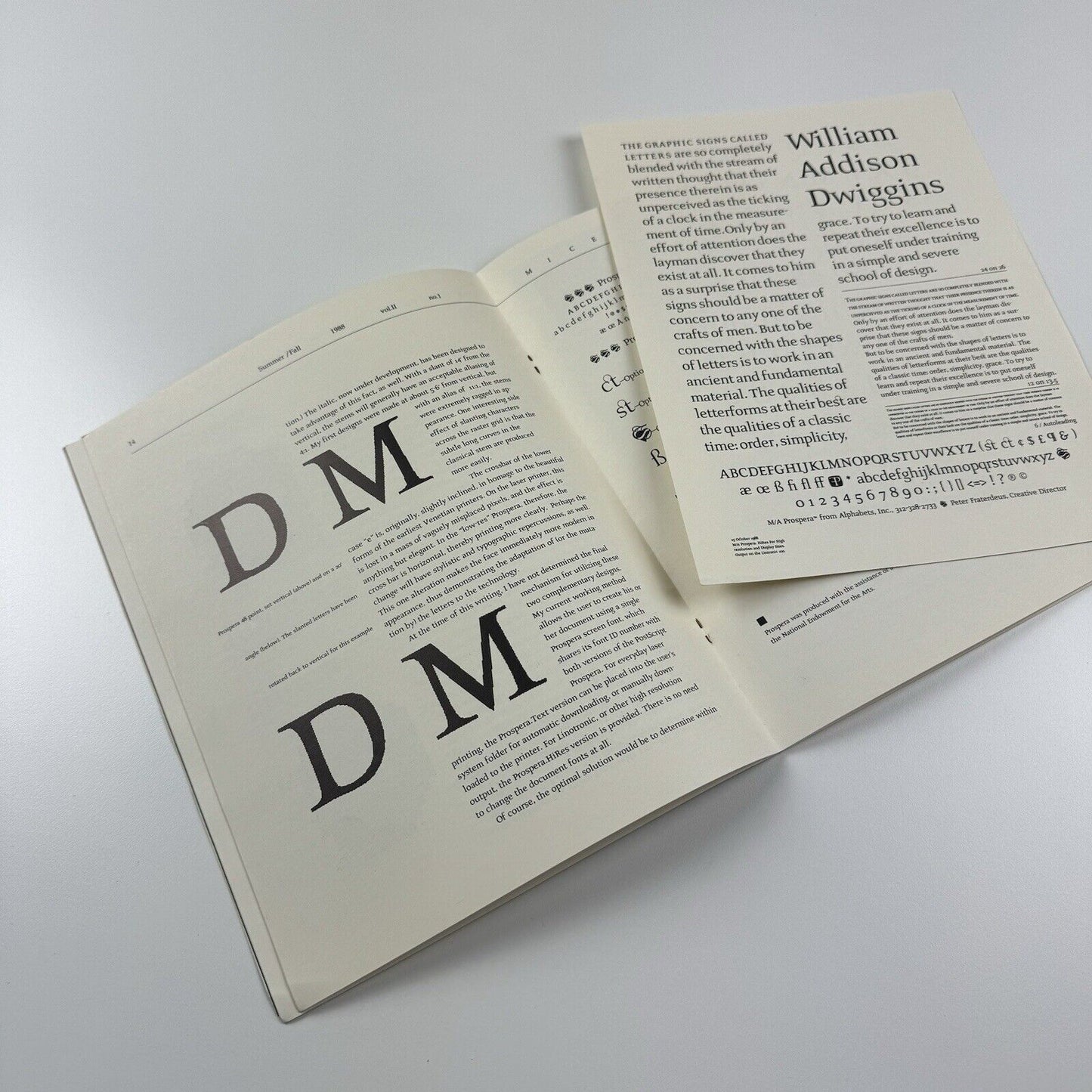 MiceType Alphabets Inc. Summer/Fall 1988 | Volume II, no. 1&2
