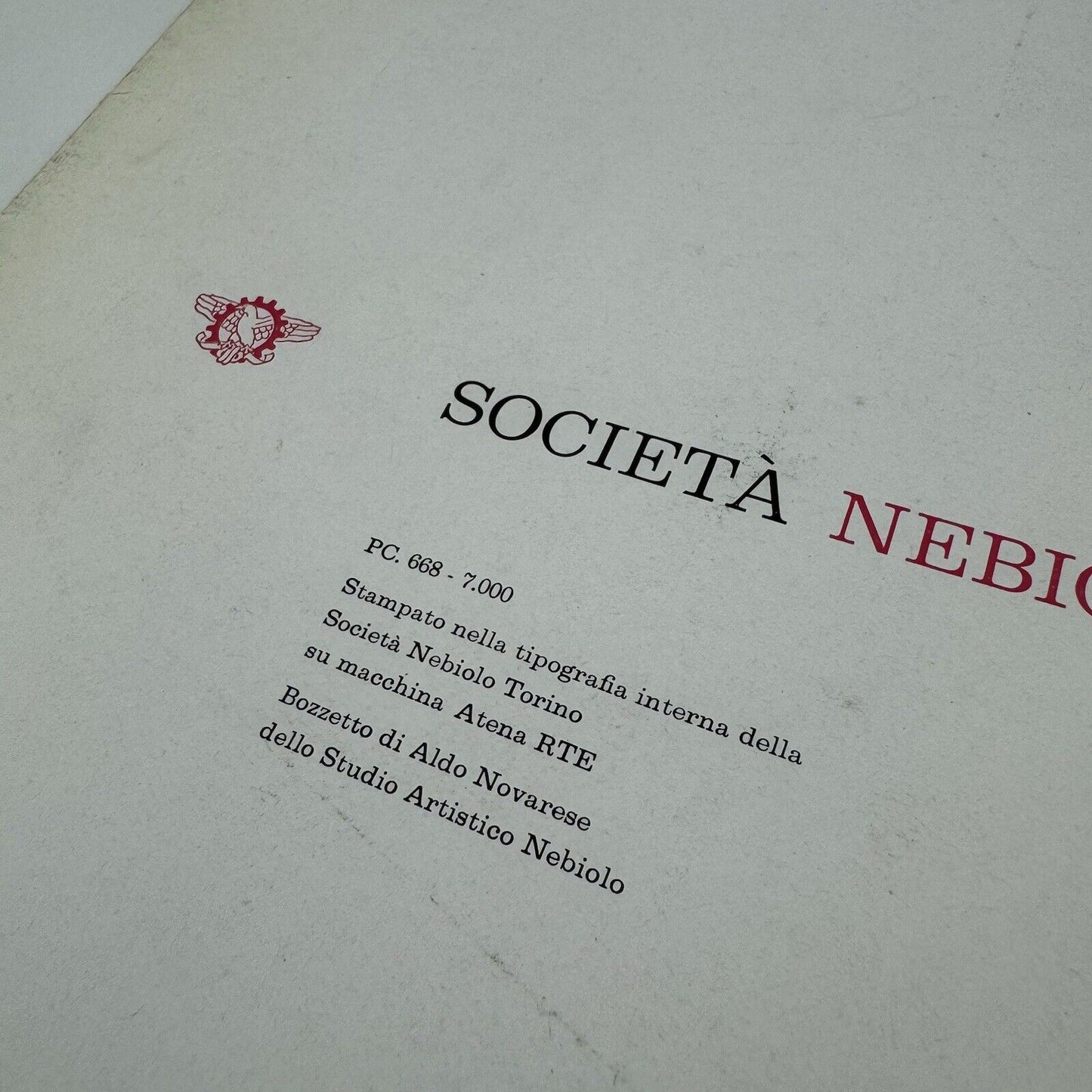 Type specimen folder – Società Nebiolo, Torino | Designed by Aldo Novarese