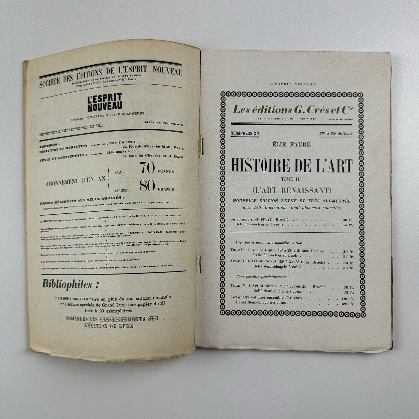 L'Esprit Nouveau journal | Issue No. 23 1924 | Amédée Ozenfant and Le Corbusier